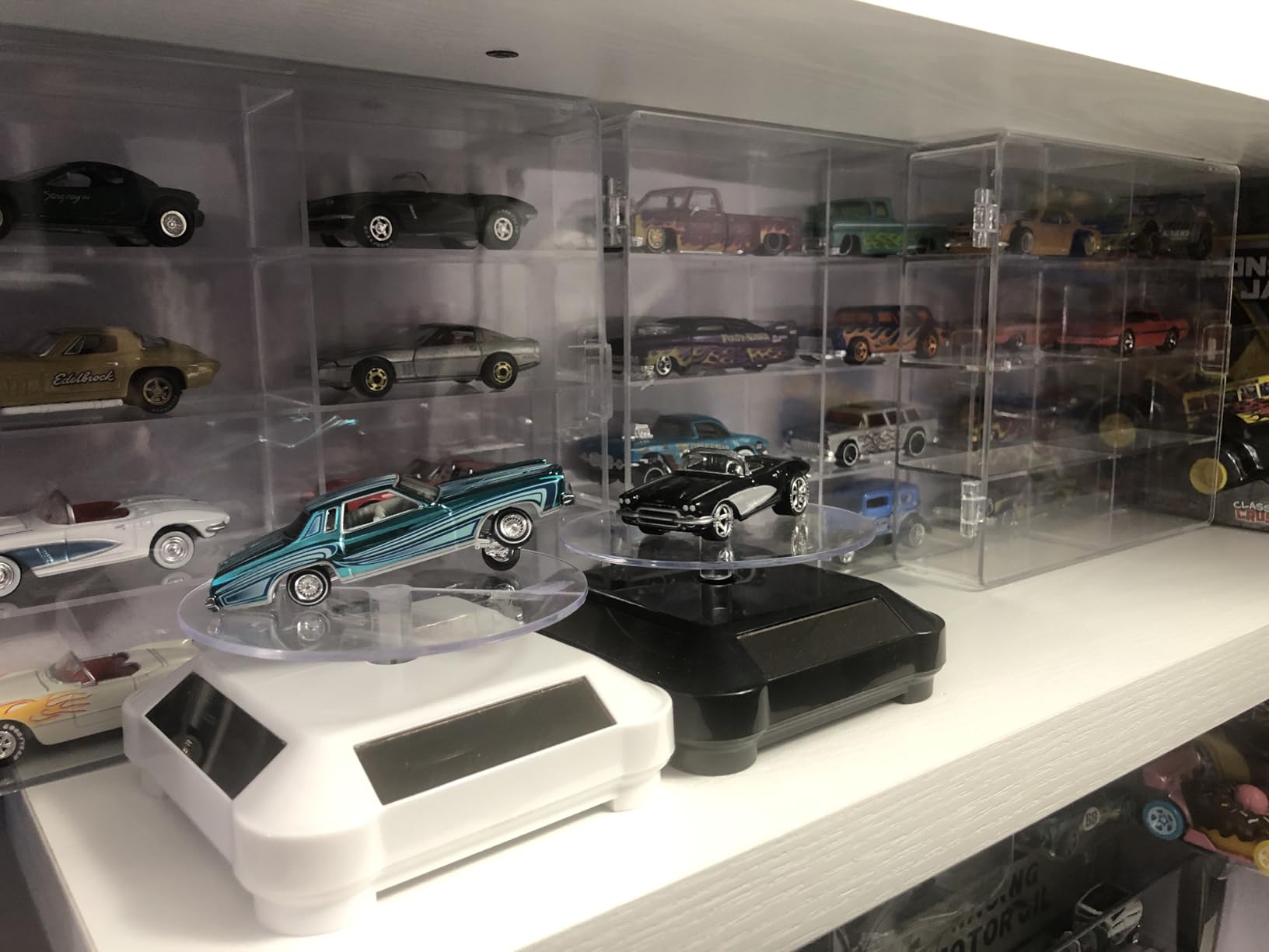 Hot 1/64 Scale Matchbox Wheels Toy Car Display Case Holds 32 Toy Cars Storage Organizer，Dustproof，Clear Matchbox Toy Car Display Box 6.5 X 7.5 X 1.6 inches 4pcs customer photo 2