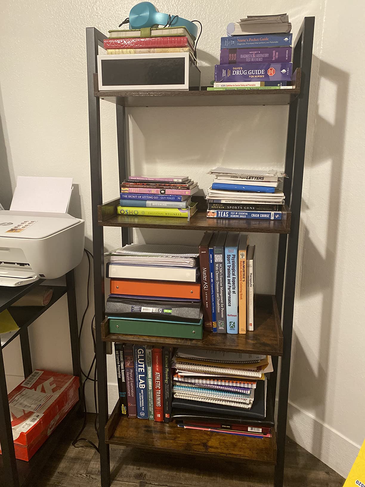 ASTARTH 5-Tier Ladder Shelf, 67 Inch Tall Open Floor Standing Bookshelf customer photo 1