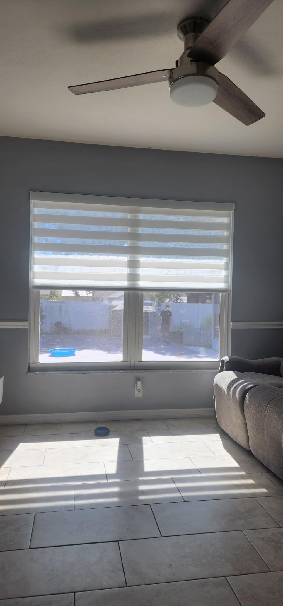 Yoolax Motorized Zebra Blinds with Remote, Room Darkening Smart Blinds customer photo 1