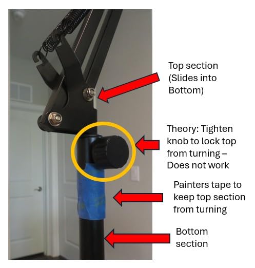 Overhead Camera Mount, Desk Camera Mount with Articulating Arm, 5lb Load Capacity, 360° Adjustable Stand for Phone/DSLR/Webcam, C-Clamp Tabletop Mount for Video Recording, YouTube, Live Streaming customer photo 1