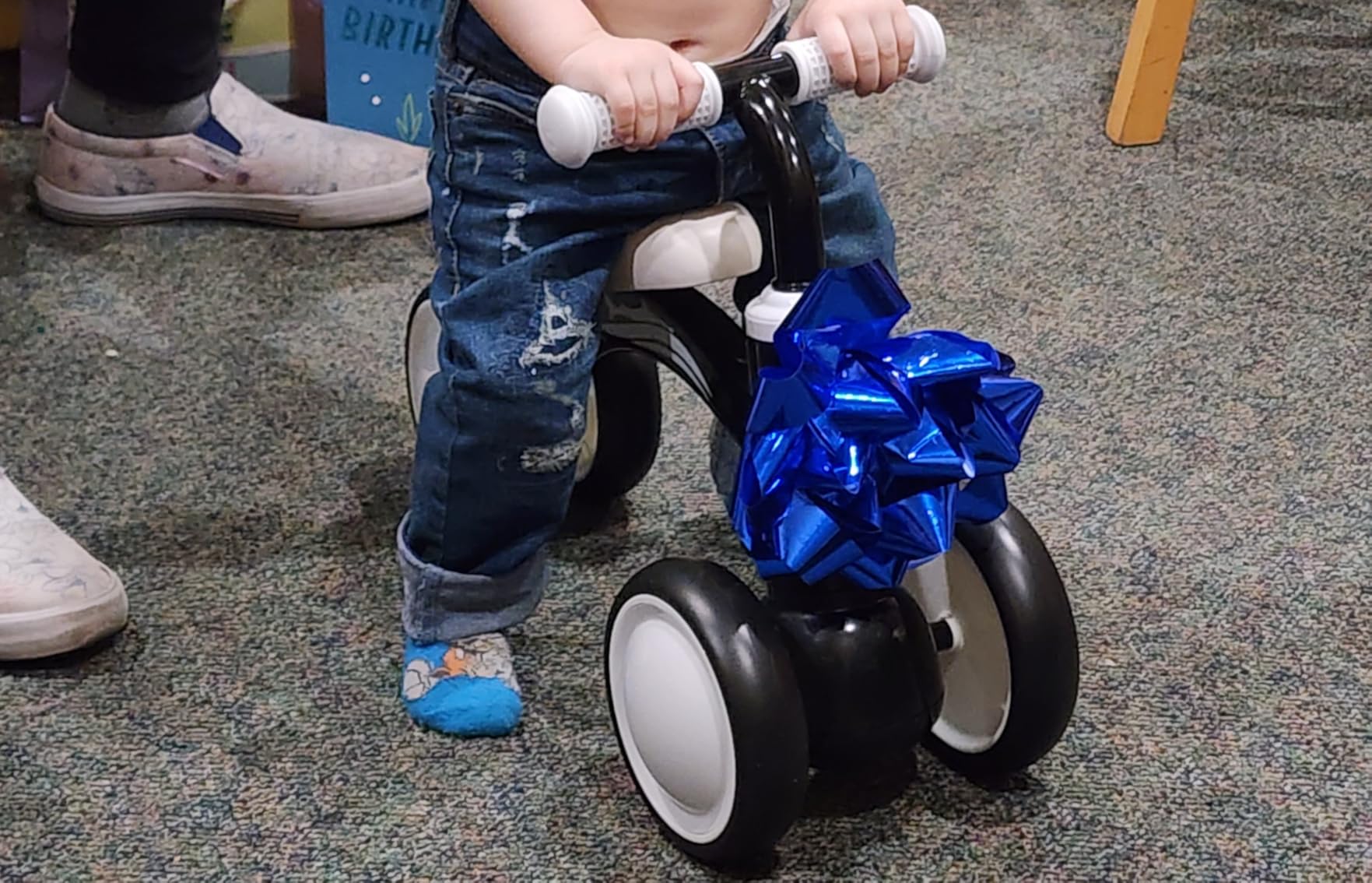Gamfeiny Colorful Lighting Baby Balance Bike Toys for 1 Year Old Boy Girl Gifts, 10-36 Month Toddler Balance Bike, No Pedal 4 Silence Wheels & Soft Seat First Riding on Toys, 1st Birthday Gifts customer photo 2