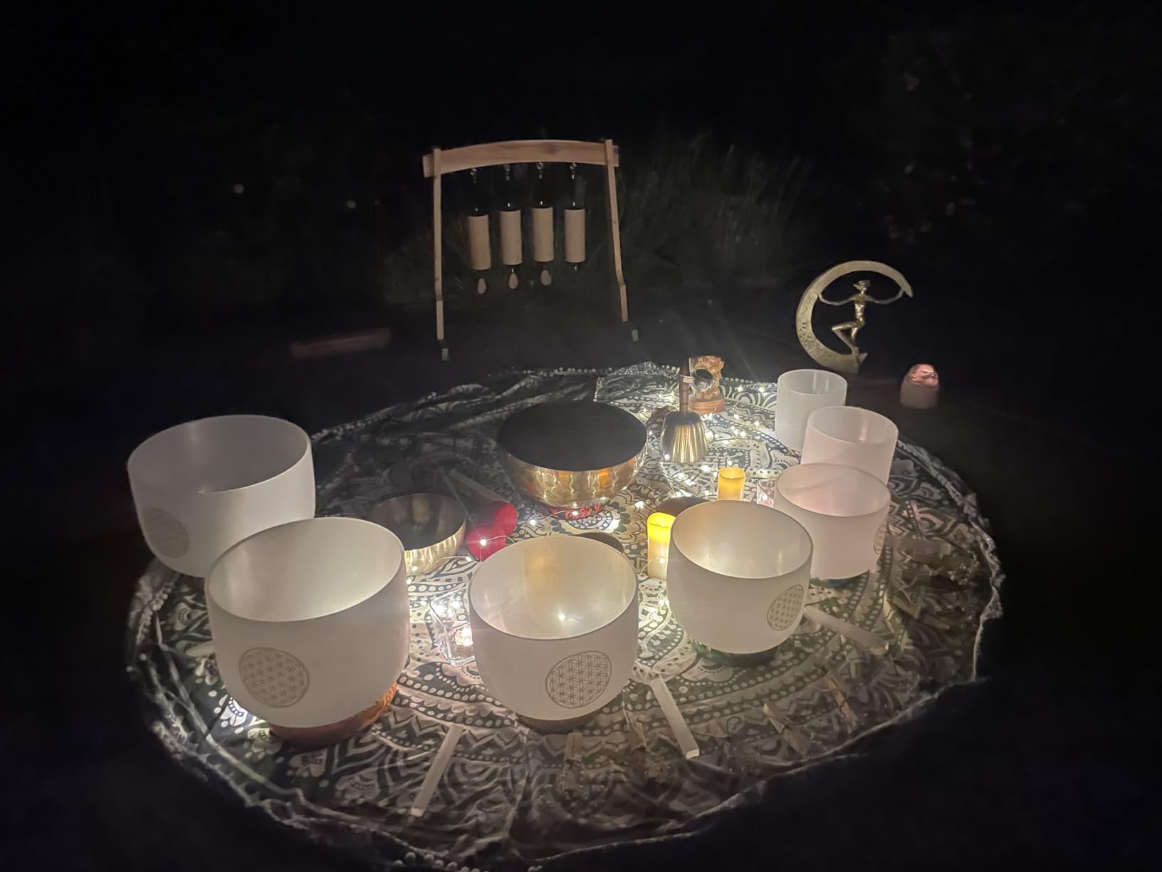 432HZ 6-12 Inch Aria Gradient Design Crystal Singing Bowl Set customer photo 1