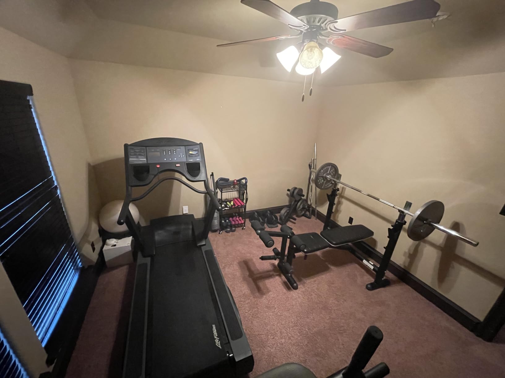 VOPEAK Home Gym Storage Rack, 3-Tier Yoga Mat Storage with Wheels & Hooks customer photo 1