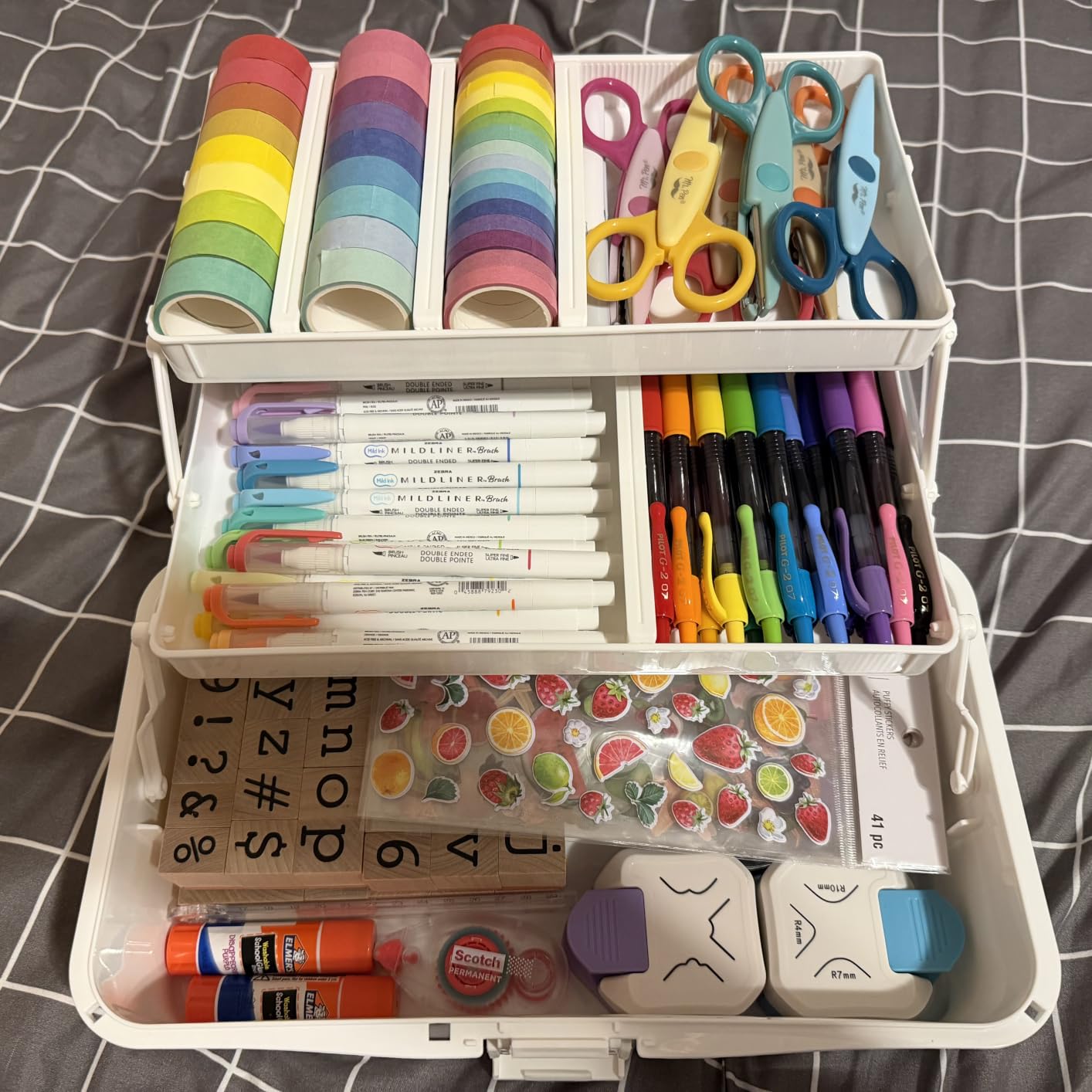 BTSKY 3-Layer Plastic Dividing Storage Box Craft Organizer and Storage customer photo 2