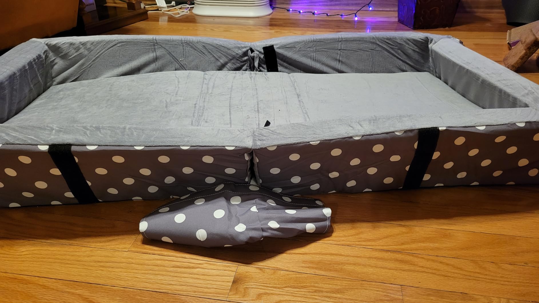 Milliard Toddler Floor Bed with a Fitted Sheet, Washable Toddler Cots for Sleeping, Comfortable and Portable Bed for Kids, Foldable Toddler Bed (Grey) customer photo 1