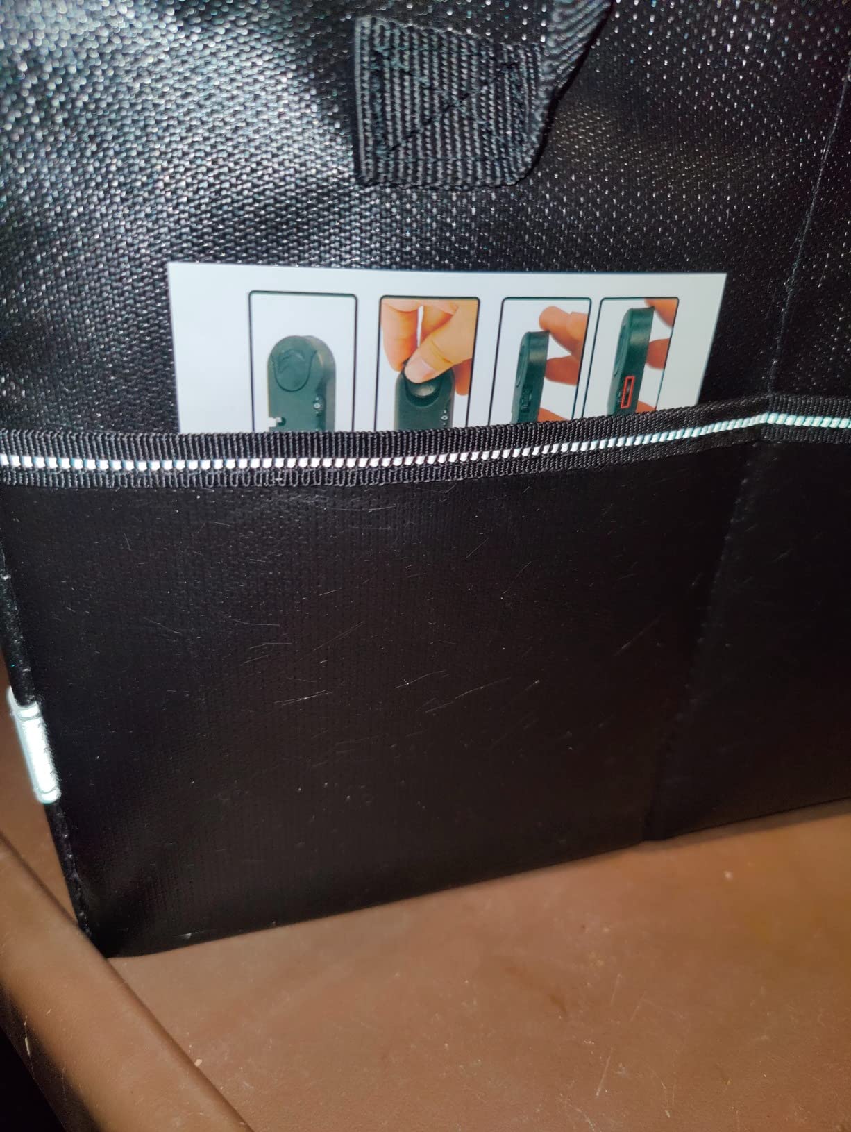 EXLIFBAG Fireproof File Organizer with Lock, 1 Layer customer photo 2
