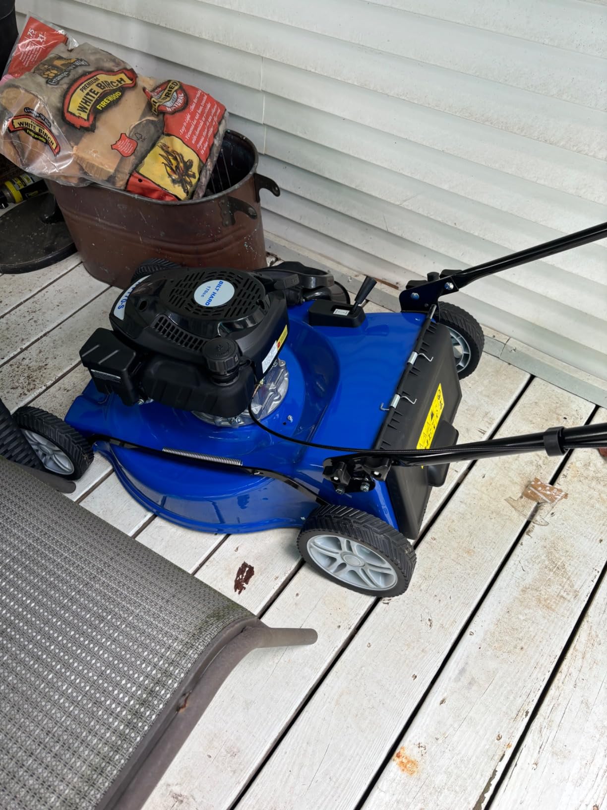 BILT HARD 21 Inch Lawn Mower Gas Powered, 4-Cycle 144cc Engine, 3-in-1 Push Lawnmower with Bagging, Mulching & Side Discharge, Adjustable 8-Positions Cutting Height, Easy Start customer photo 2