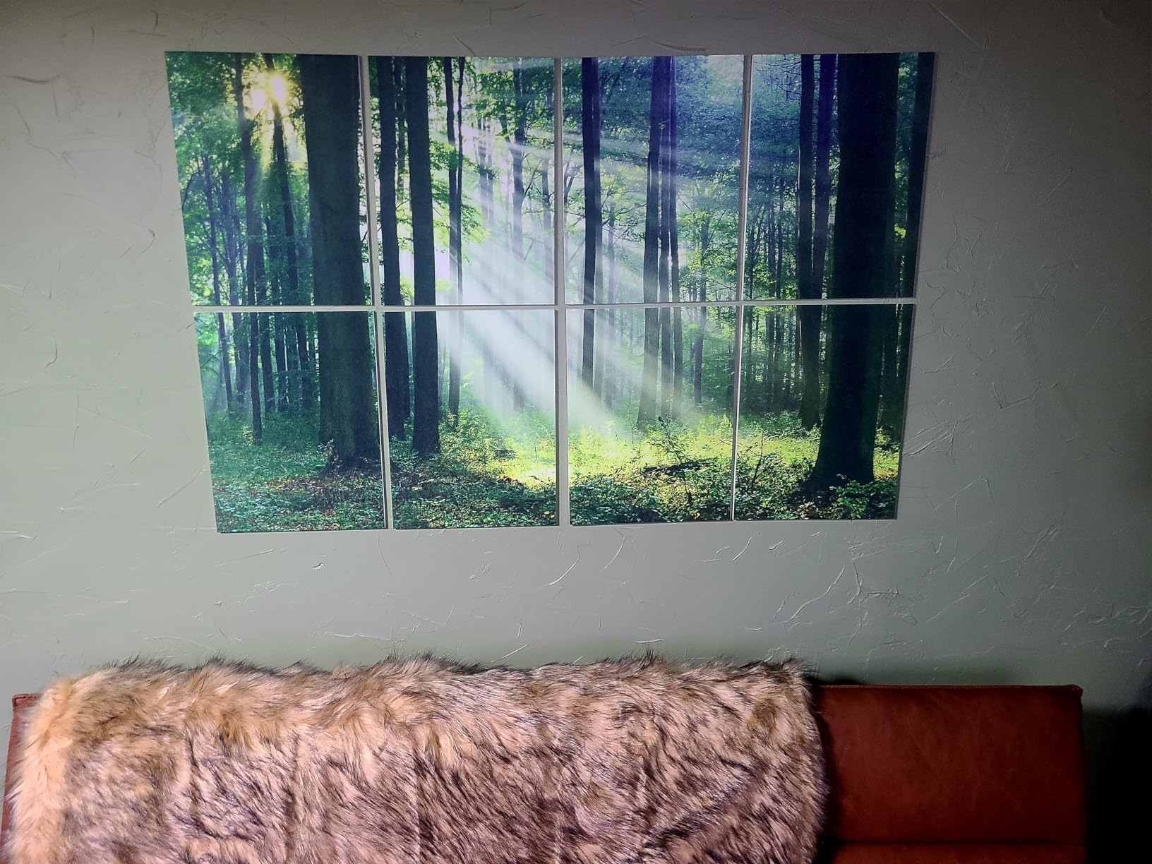 Mollywell Art Acoustic Panels, 48x32 in, Forest Summer customer photo 1