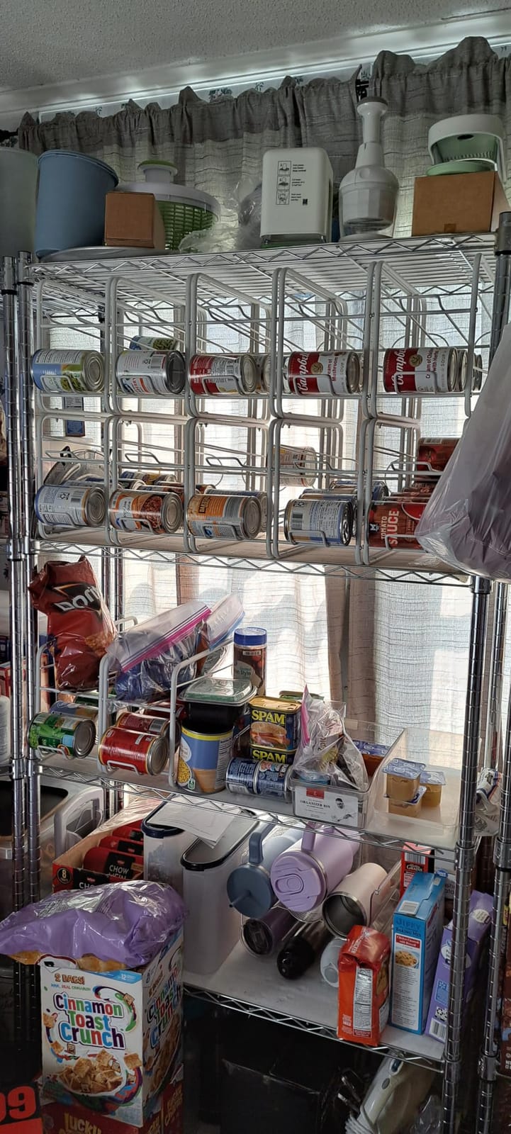 MOOACE 4 Pack Can Organizer for Pantry, Stackable Soda Can Dispenser Rack customer photo 2