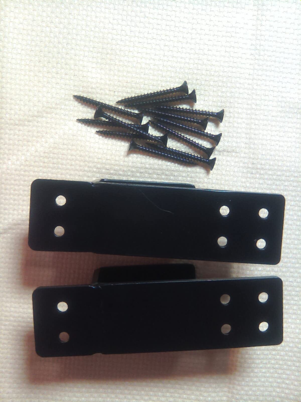 2x4 Door Barricade Brackets, Heavy Duty 4pcs, Black customer photo 2