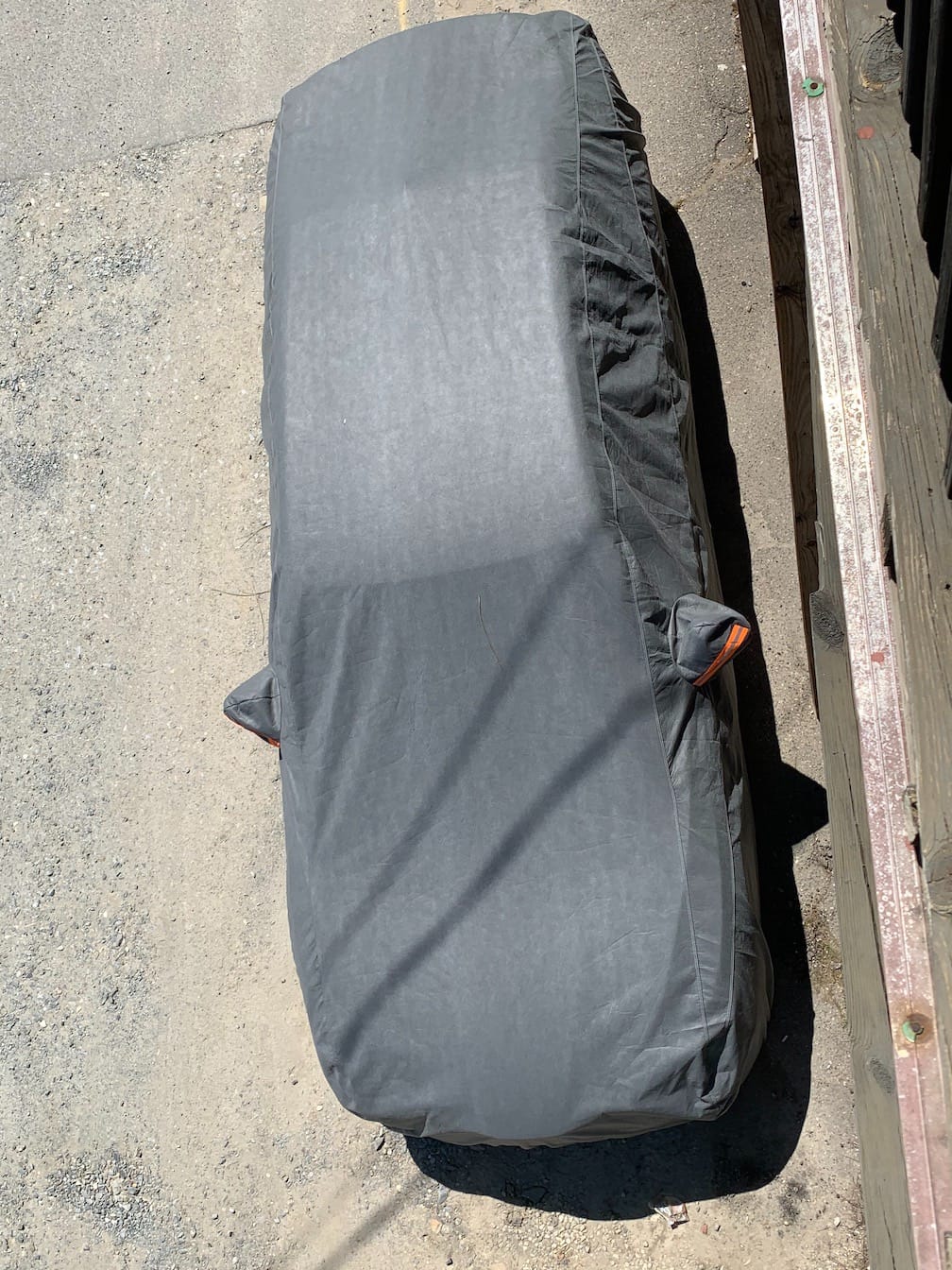 Tecoom Car Cover Waterproof All Weather, Car Covers for Automobiles w/Zipper Door, Cotton Backing Waterproof Hail Car Cover, Snowproof Sun UV Protection Windproof, Universal Fit for Sedan (170