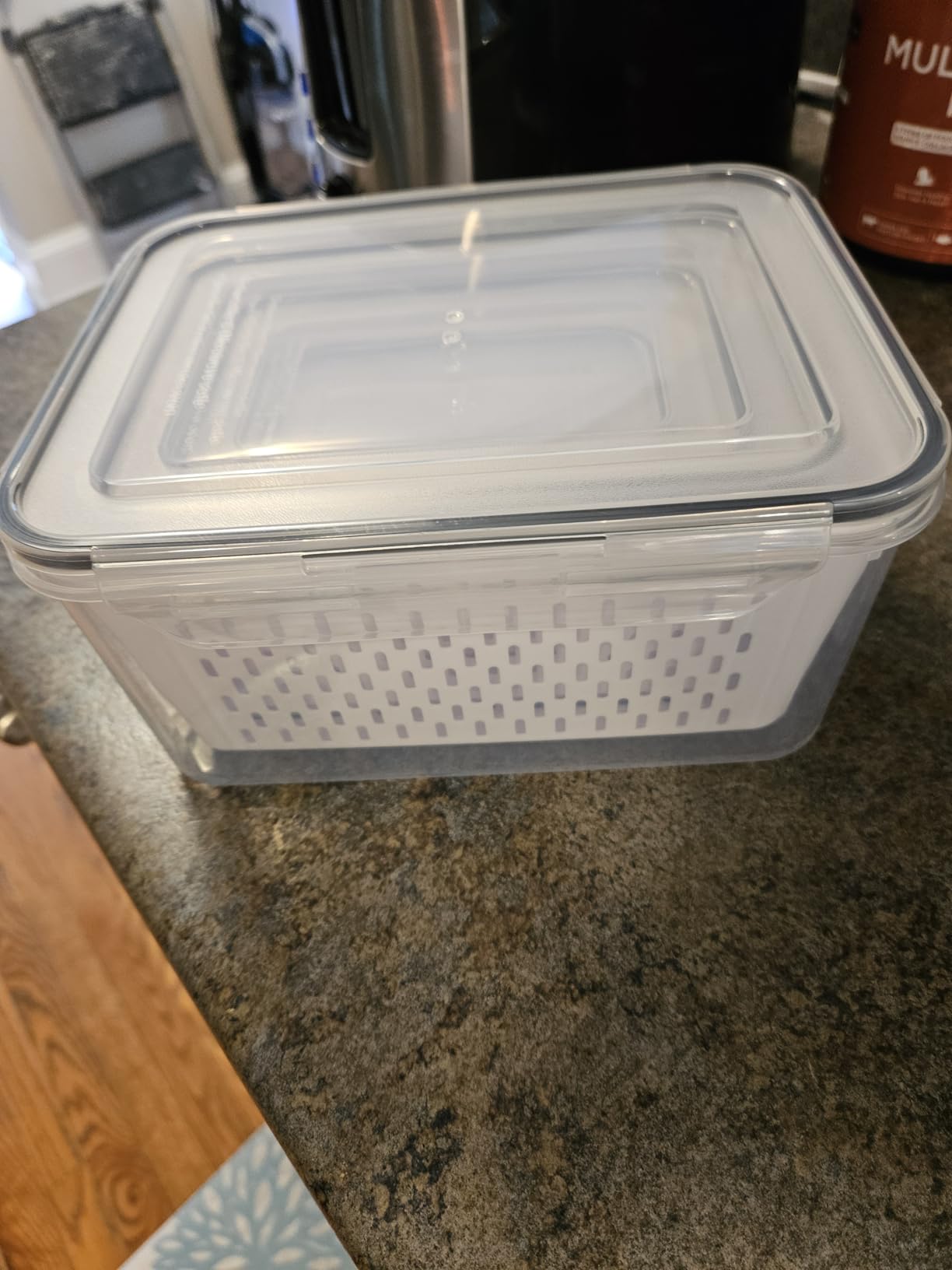 Freshmage Fruit Storage Containers for Fridge with Removable Colander 4 PCS customer photo 1