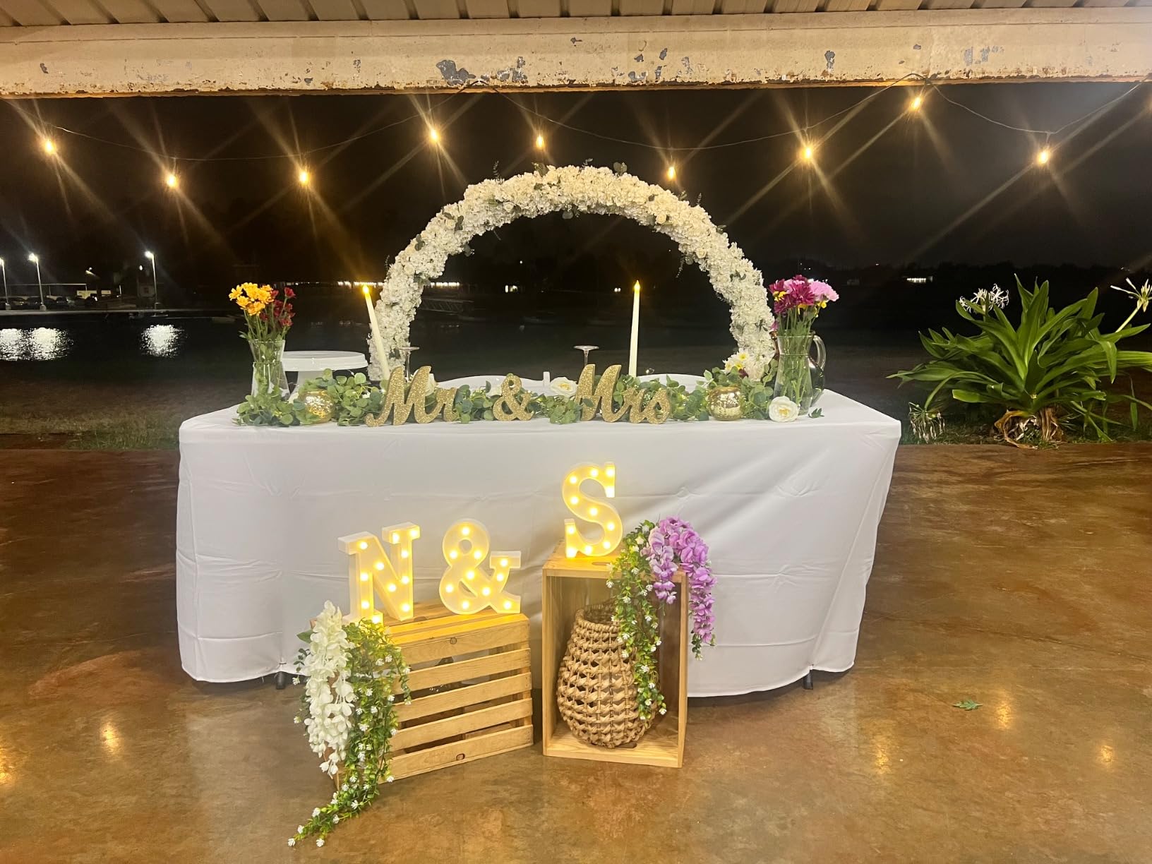 Fomcet Round Backdrop Stand Gold 7.2ft Circle Arch Large Metal Wedding Arch customer photo 1