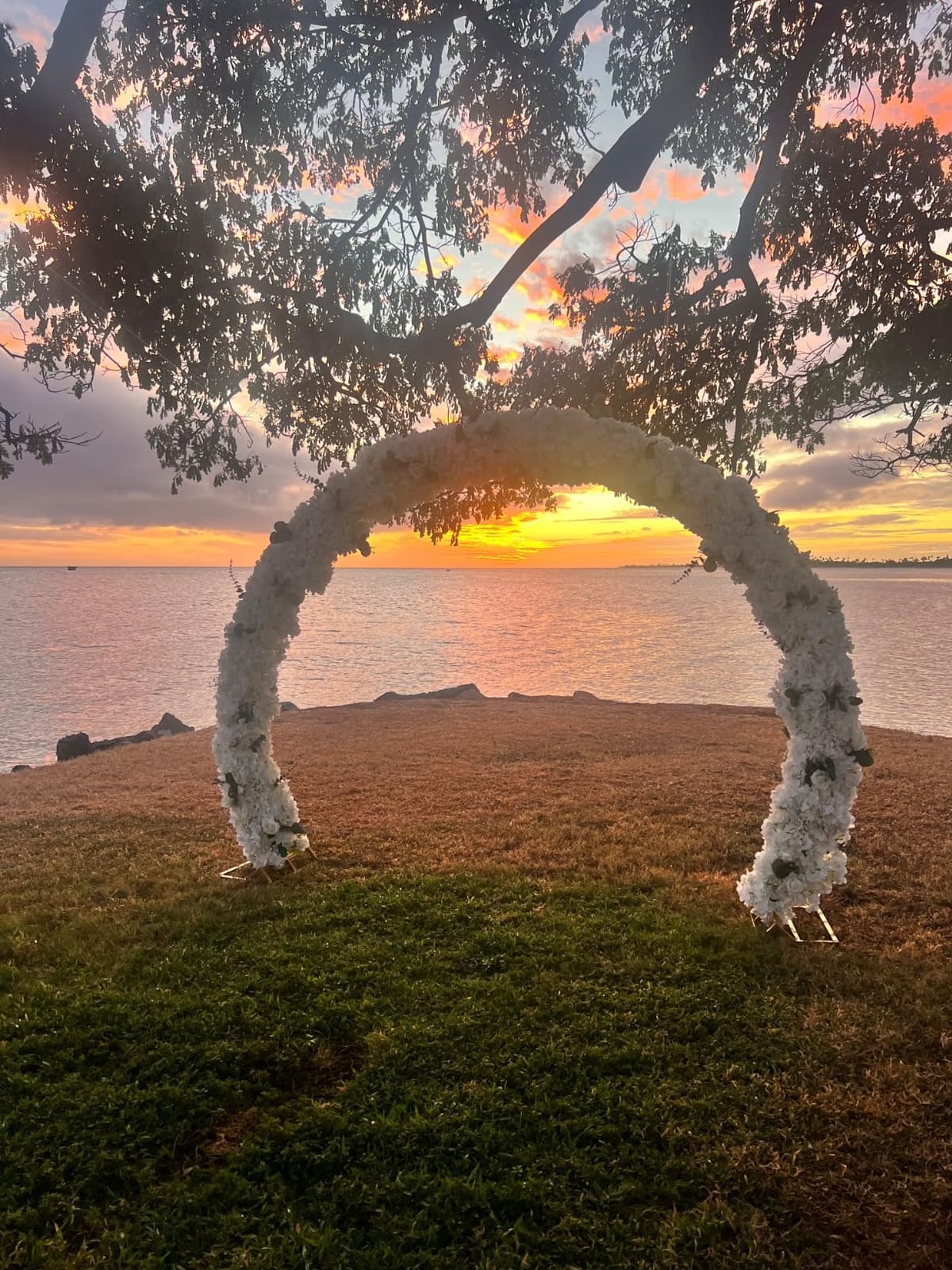 Fomcet Round Backdrop Stand Gold 7.2ft Circle Arch Large Metal Wedding Arch customer photo 2