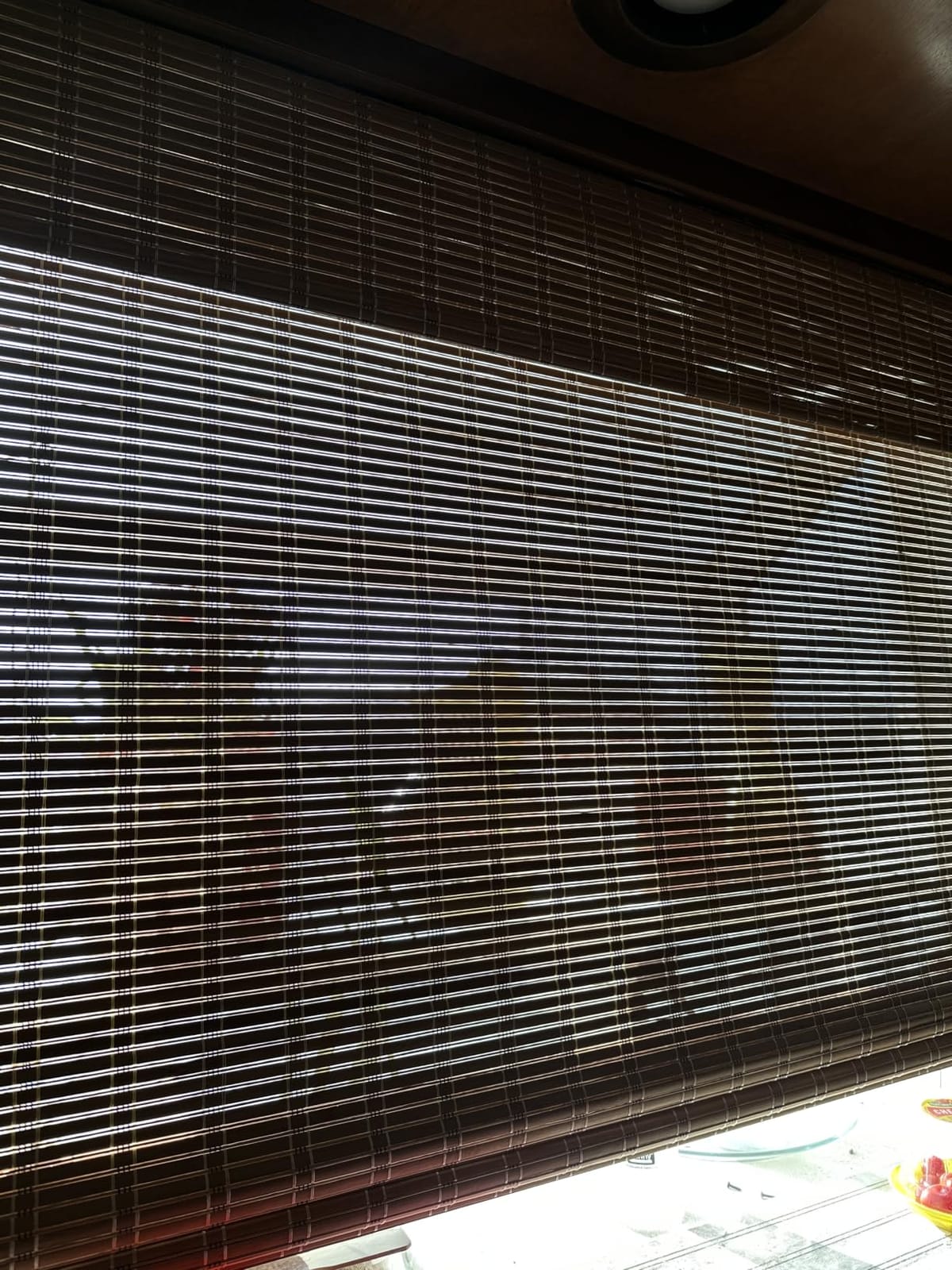 LazBlinds No Drill Cordless Bamboo Roman Shades, Custom Size, Brown customer photo 1