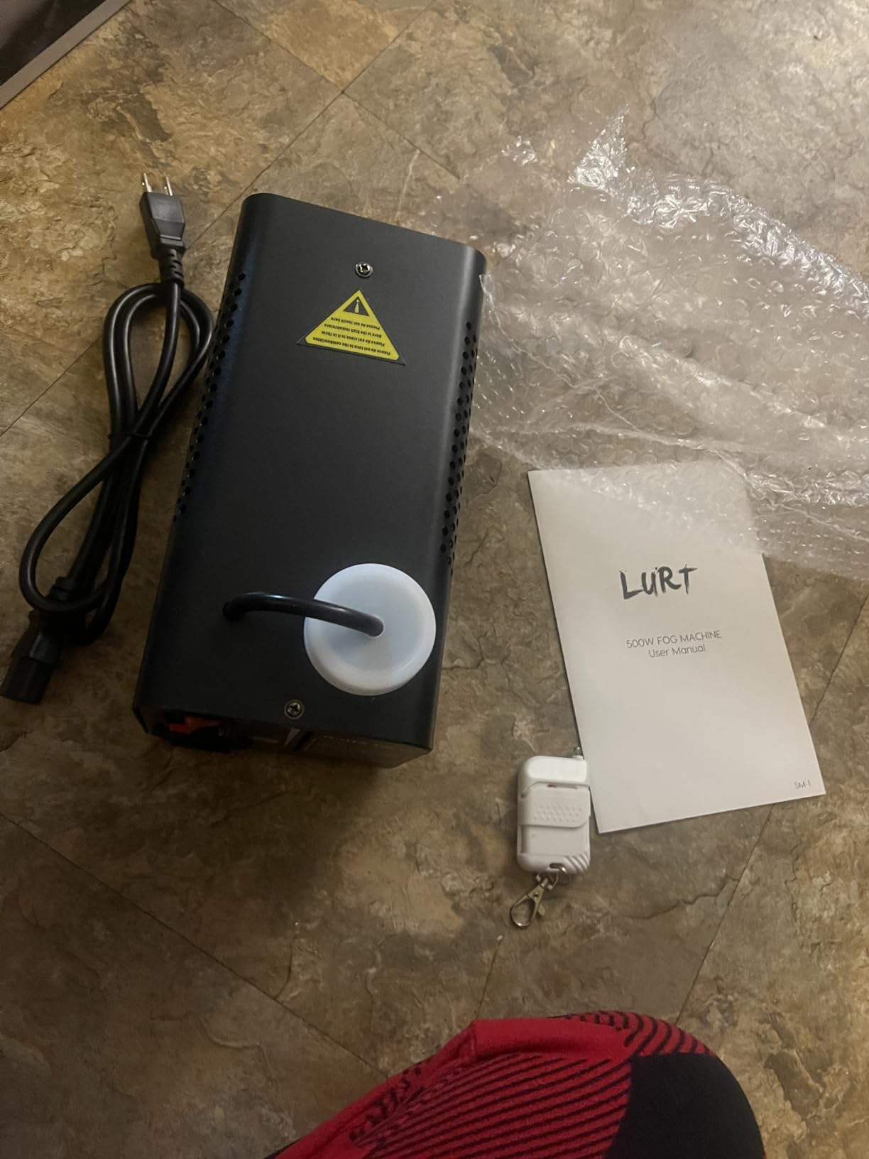 LURT Fog Machine Smoke Machine Indoor Outdoor Halloween Smoke Maker Stage customer photo 2