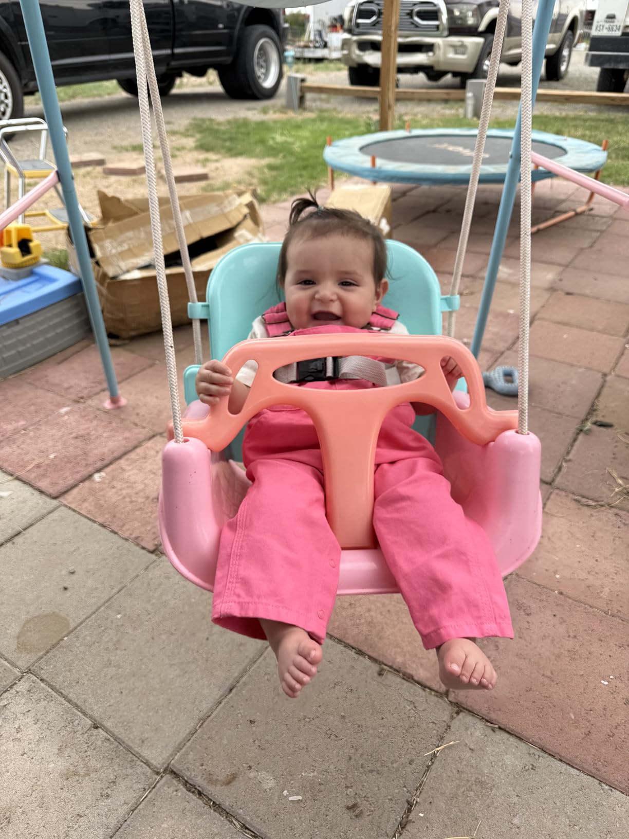 Foldable Toddler Swing Set for Indoor & Outdoor Use customer photo 1