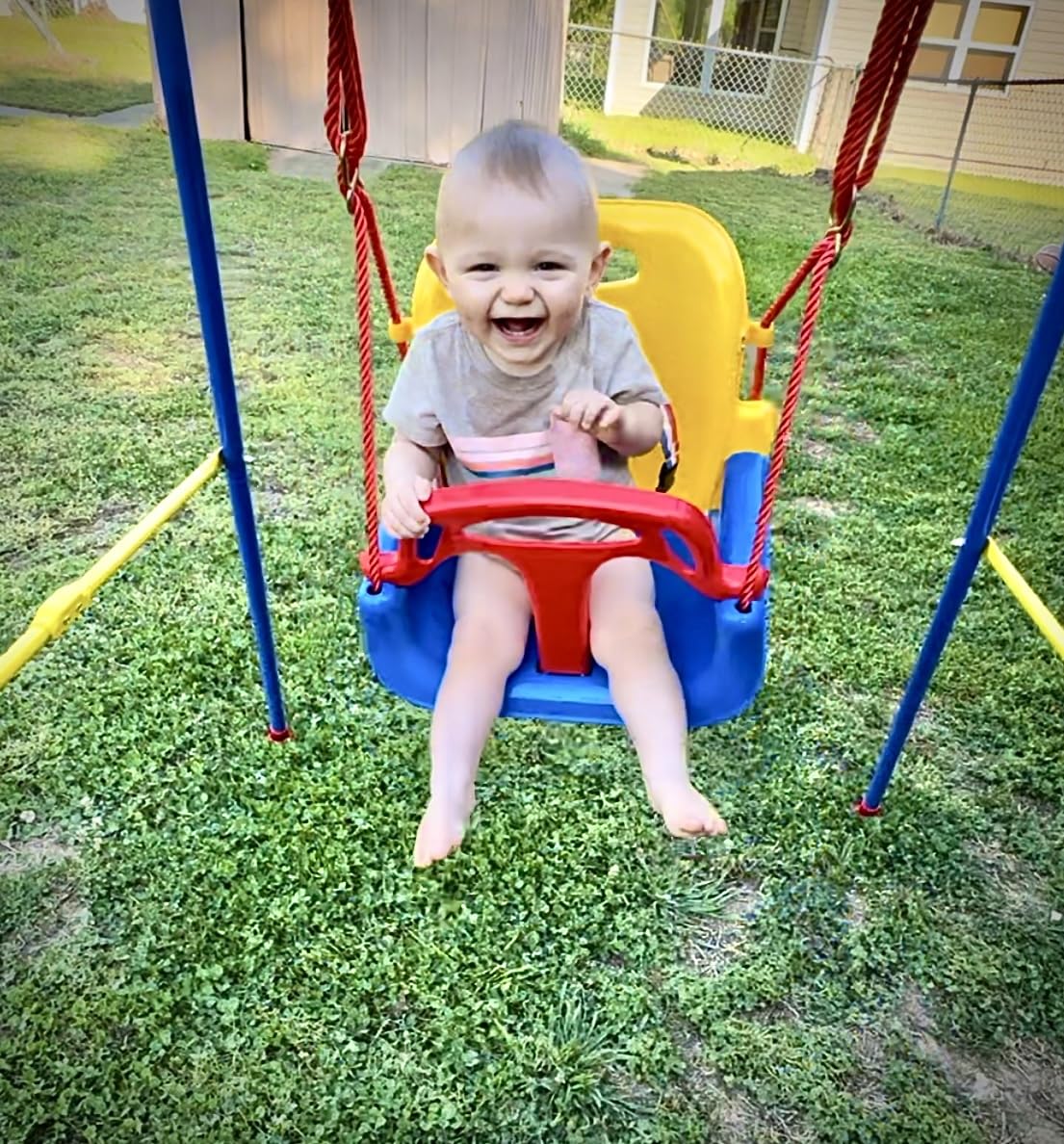 Foldable Toddler Swing Set for Indoor & Outdoor Use customer photo 2