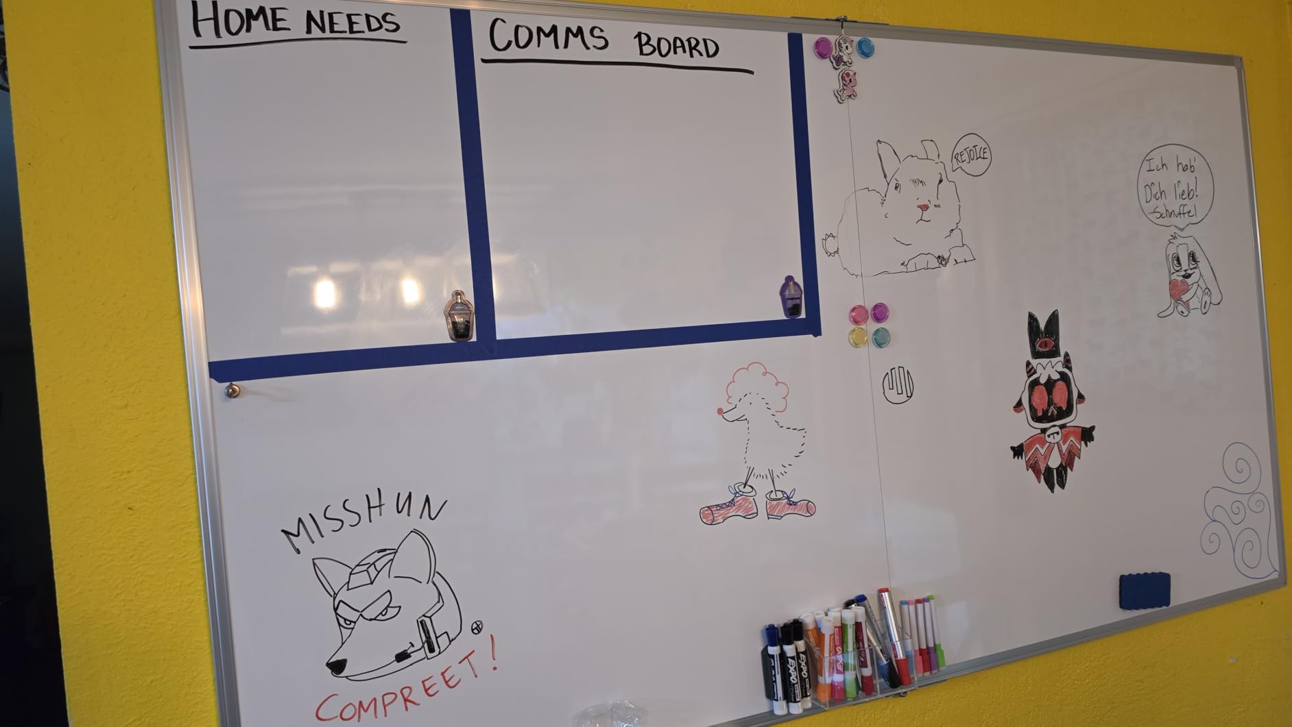 Maxtek White Board Dry Erase 72x48, Large Magnetic Whiteboard Wall Mounted customer photo 1