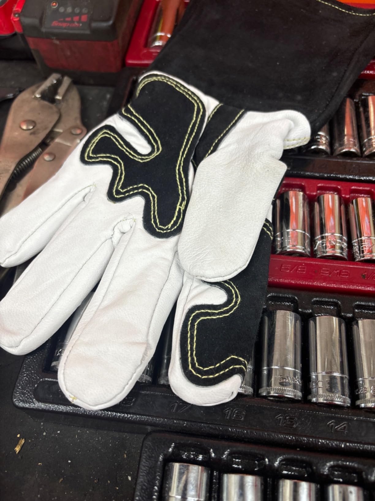 ARCCAPTAIN Tig Welding Gloves: Premium Goatskin Grain Leather, Dexterity, Comfort, Duralble Tig Gloves for Work Protection customer photo 2