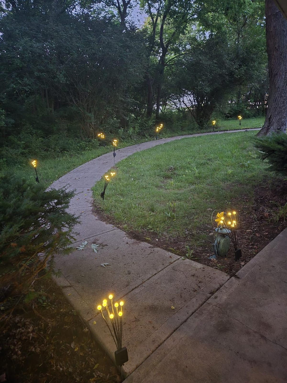 ASMAD Solar Lights Outdoor(4 Pack-32 LEDs),Solar Garden Lights,Fairy Lights customer photo 1