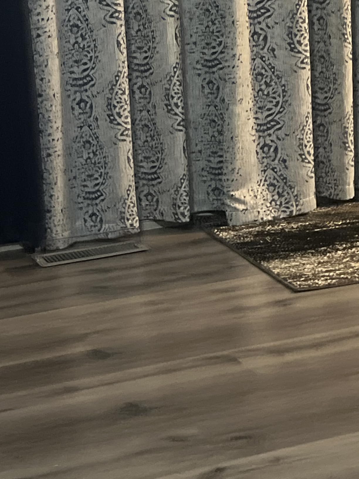 Mrs.Naturall Taupe Pattern Curtains 63 Inch Length 2 Panel Set for Living Room, Semi Blackout Short Drapes for Bedroom, Jacquard Printed 50% Black Out Bay Window Curtains, 52x63 Inch Long customer photo 2