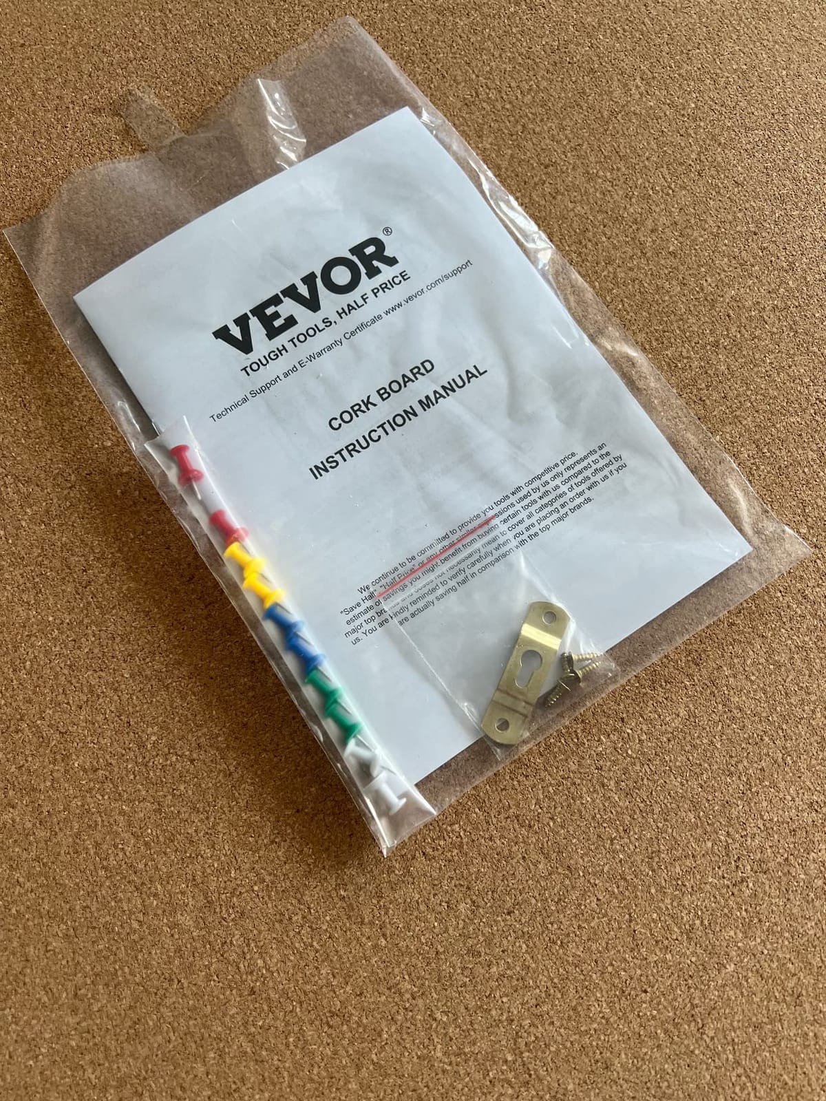 VEVOR Cork Board for Walls, Double-Sided Cork 24