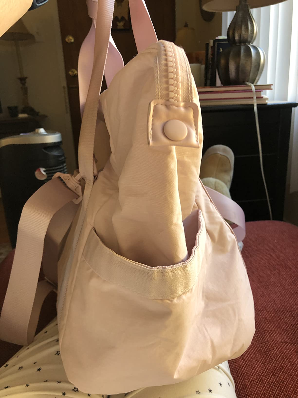Weekender Bags for Women, BAGSMART Travel Duffel Bags with Shoe Compartment,Personal Item Travel Bag for Airlines, Carry on Overnight Tote Bag with Toiletry Bag(Beige,2pcs) customer photo 1