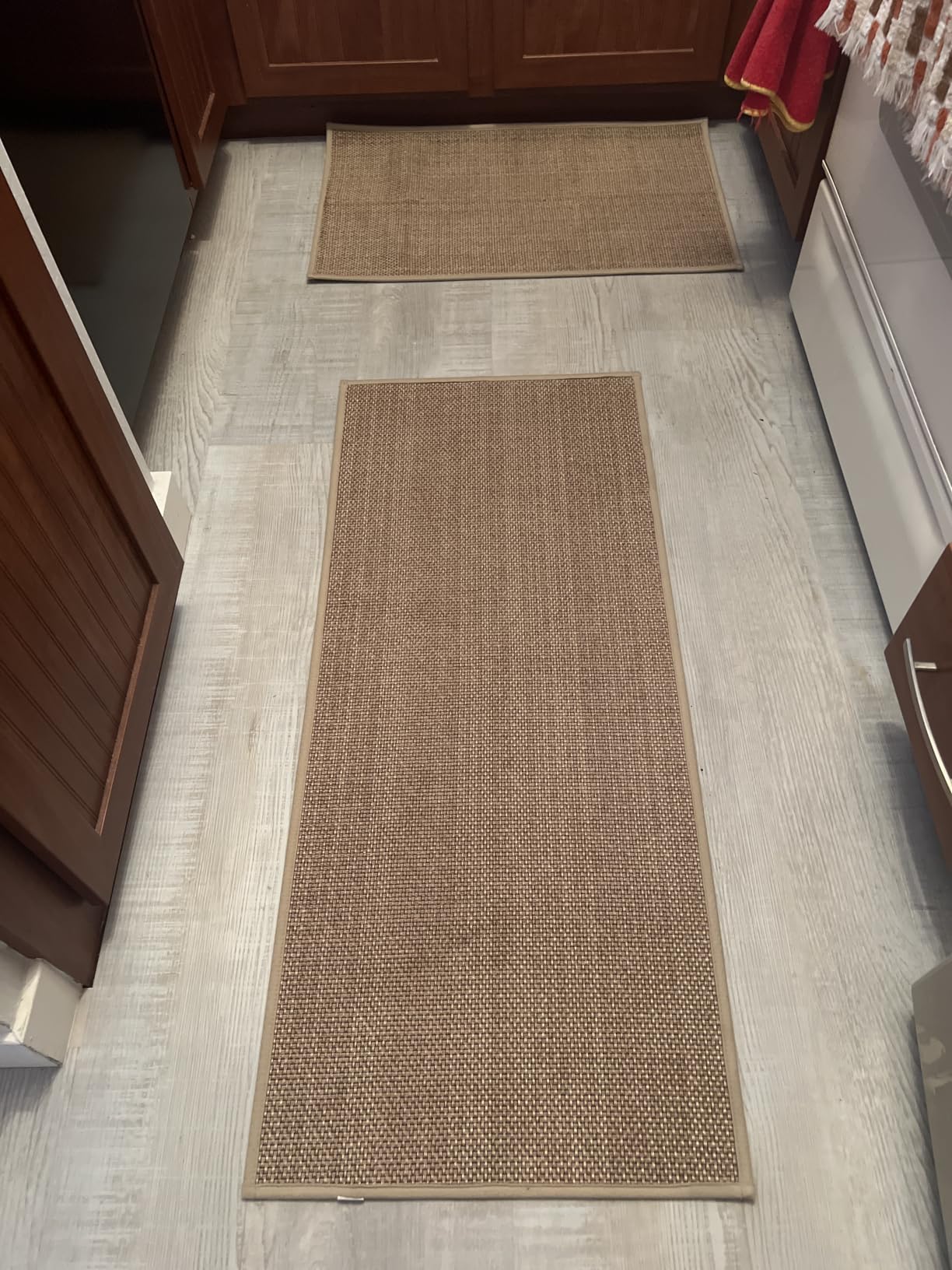 Artoid Mode Washable Non Slip Kitchen Rugs and Mats Set of 2, Rubber Backing Absorbent Kitchen Mats for Floor Front of Sink - 17x29 and 17x47 Inch customer photo 1