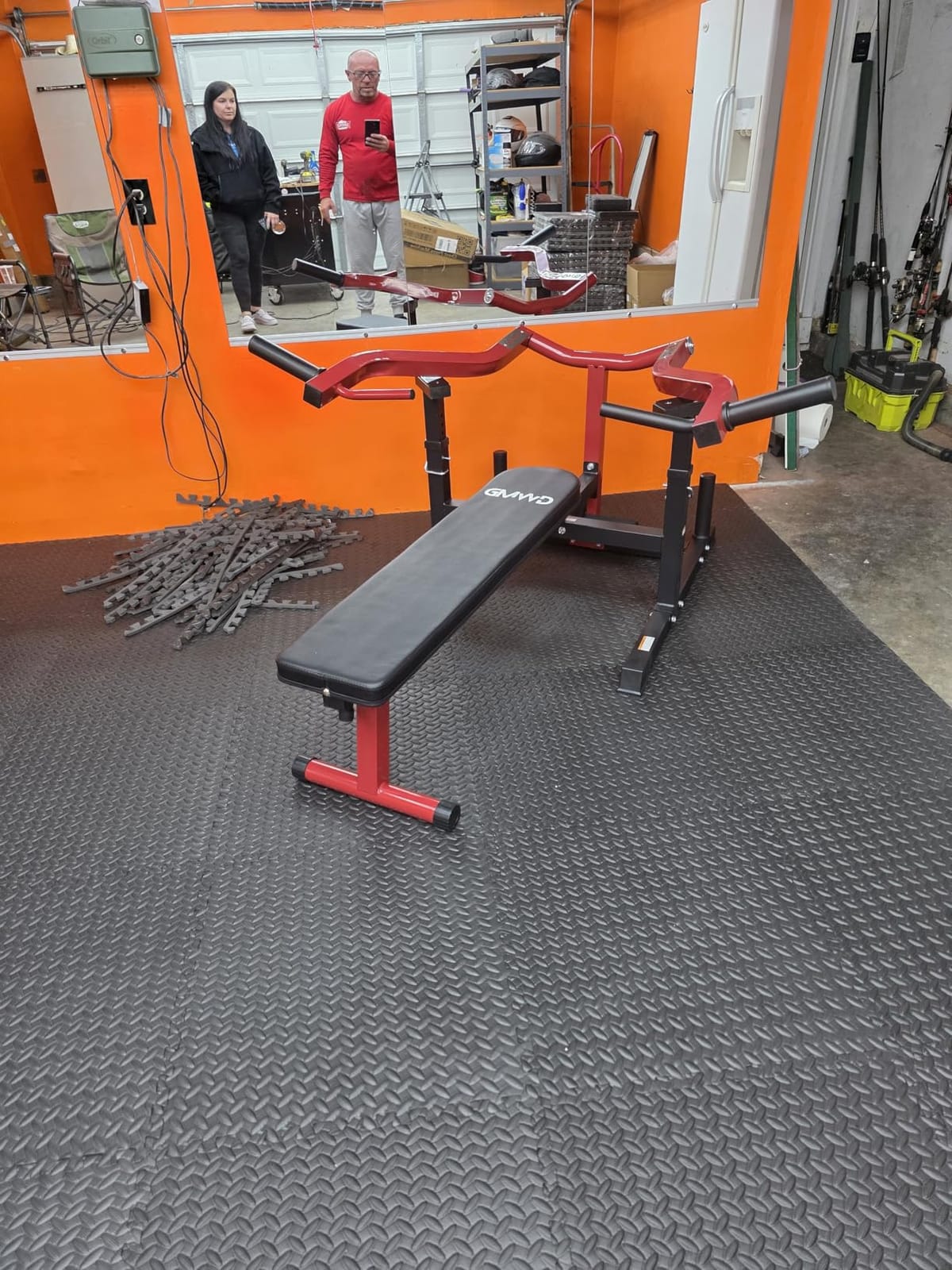 GMWD Chest Press Machine, Bench Press Machine with Independent Converging Arms, Adjustable Flat Incline Bench for Chest, AB Workouts, Shoulder Home Gym Equipment customer photo 1