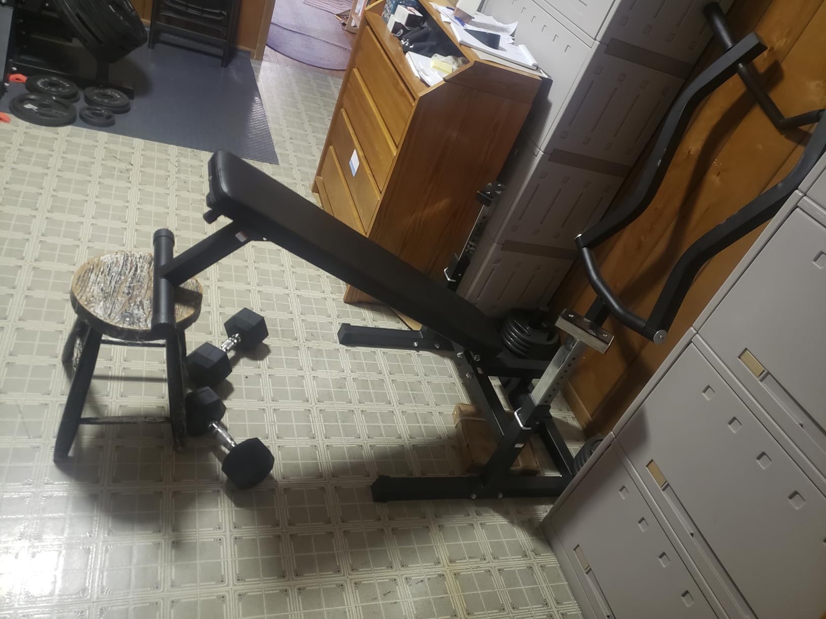 GMWD Chest Press Machine, Bench Press Machine with Independent Converging Arms, Adjustable Flat Incline Bench for Chest, AB Workouts, Shoulder Home Gym Equipment customer photo 2