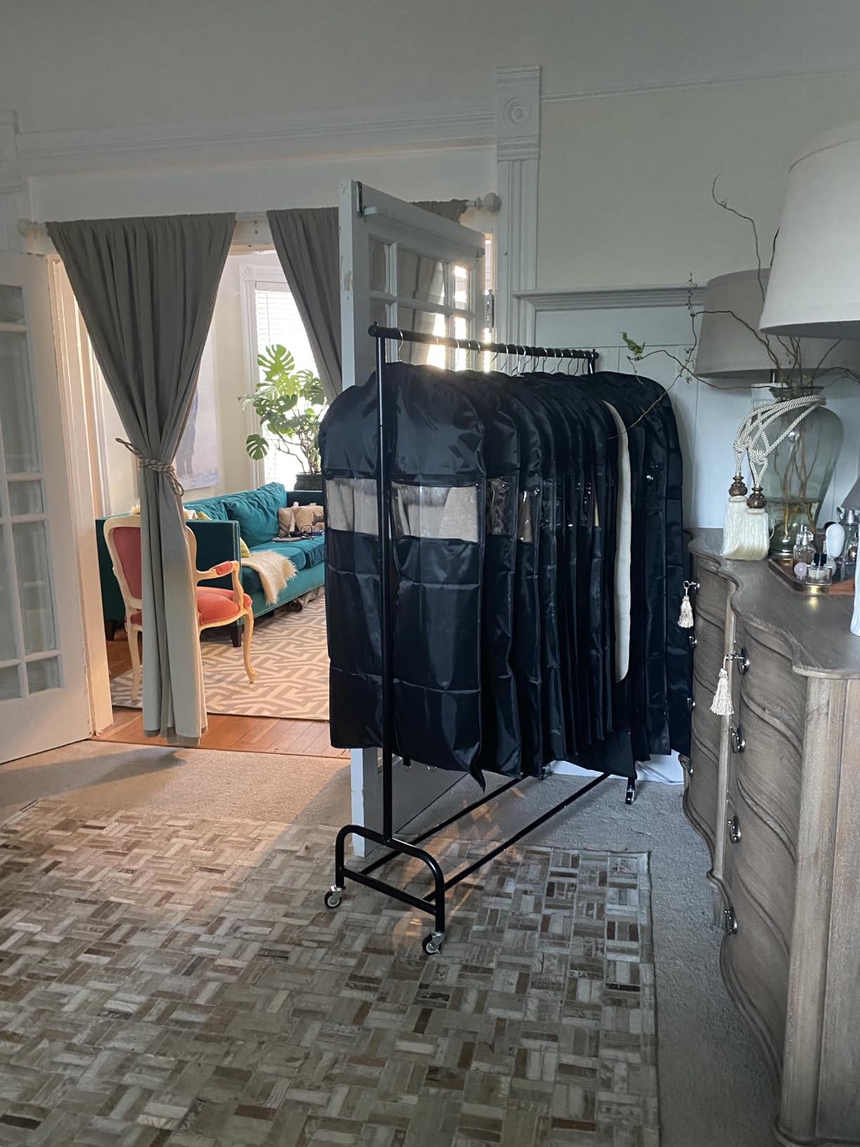 SLEEPING LAMB Heavy Duty Clothing Racks for Hanging Clothes Rack, 43