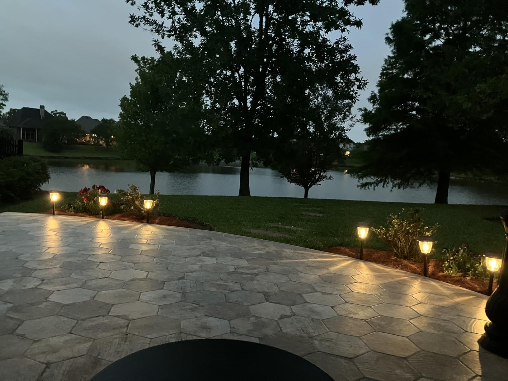 XMCOSY+ Solar Pathway Lights Outdoor, 6 Pack 2-Mode Solar Garden Lights customer photo 1