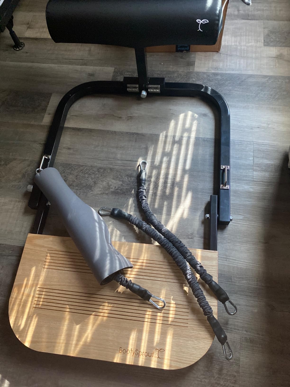 BootySprout Hip Thrust Machine for High Resistance Glute Training - Home Gym Workout - Comes with 45, 90, and 135 Lbs of Resistance customer photo 1
