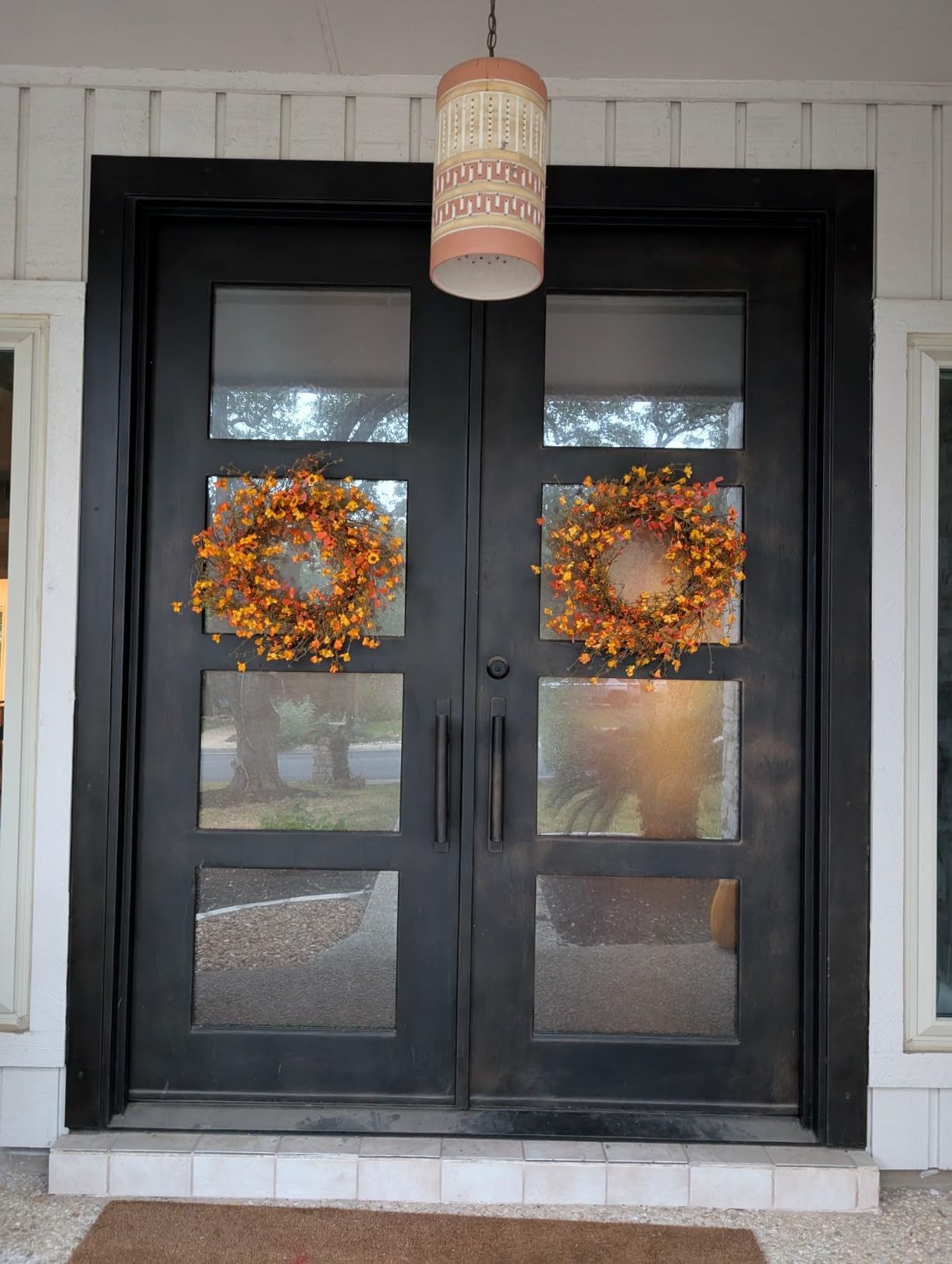 22 Inch Fall Wreaths for Front Door Fall Door Wreath Autumn Wreath customer photo 1