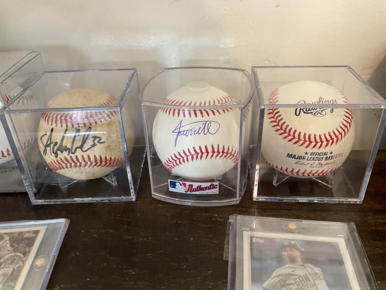 8 Pack Baseball Display Cases - UV Protected Acrylic Square Baseball Holder, Official Size Baseball Display Boxes, Clear Display Cube Baseball Memorabilia Showcase Autographed Ball Protector customer photo 2
