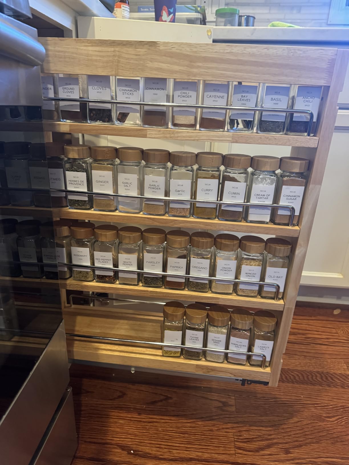 DINDON Pull Out Spice Rack Organizer for Cabinet, (5