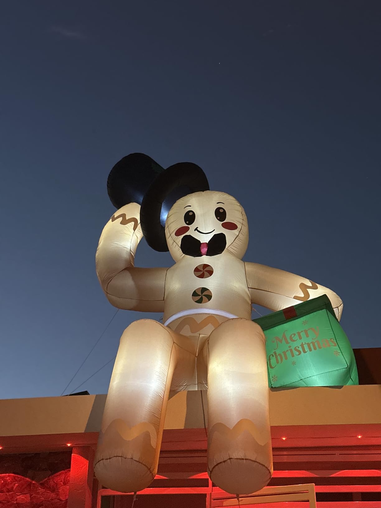 OurWarm 12FT Christmas Inflatables, Giant Gingerbread Christmas Decorations customer photo 1