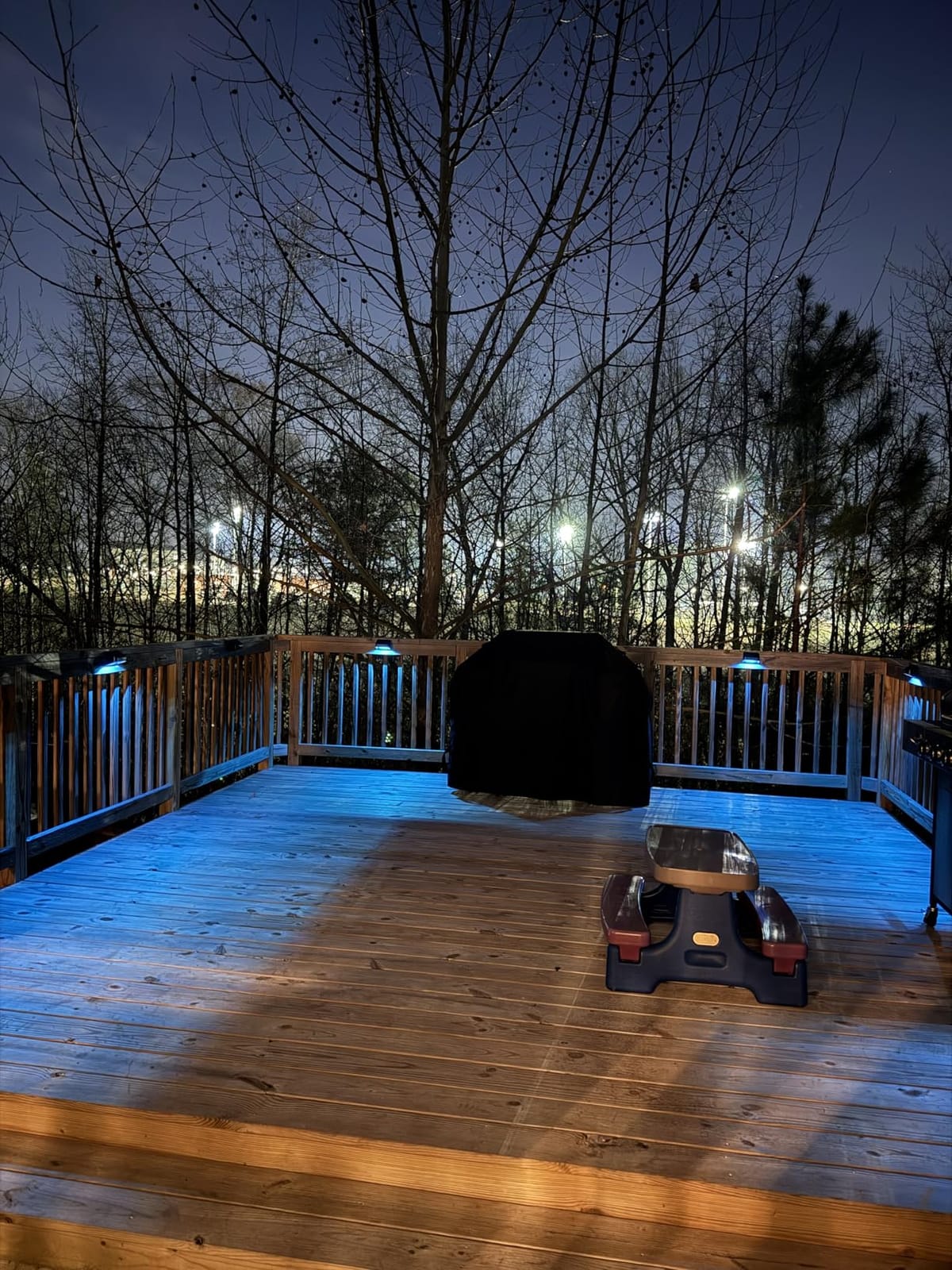 Brighter Solar Fence Lights,Solar Lights Outdoor Waterproof,Warm White and RGB 8 Colors,Dusk to Dawn Deck Light, Outdoor Lighting for Backyard/Railing/Wall/Step/Patio(12 Pack,Black) customer photo 2