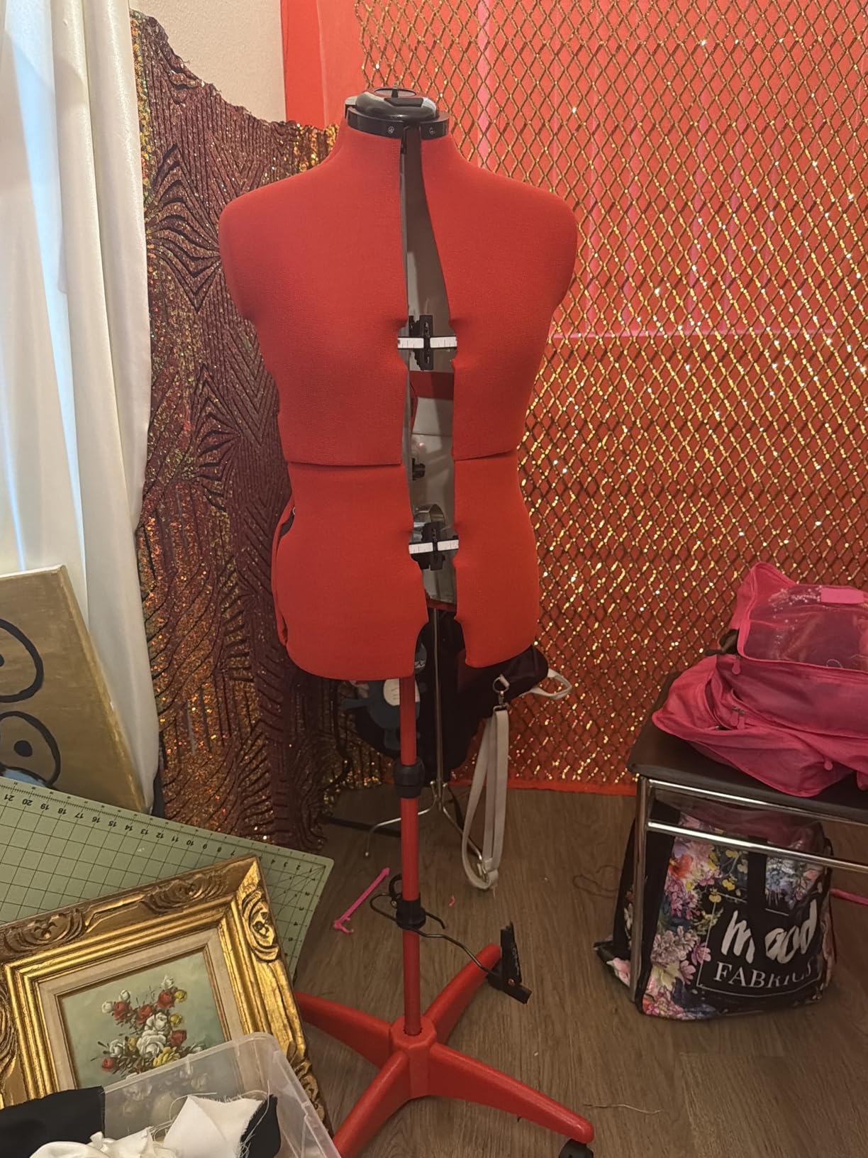 Beige Female Adjustable Dress Form Mannequin Size 6-14 customer photo 1