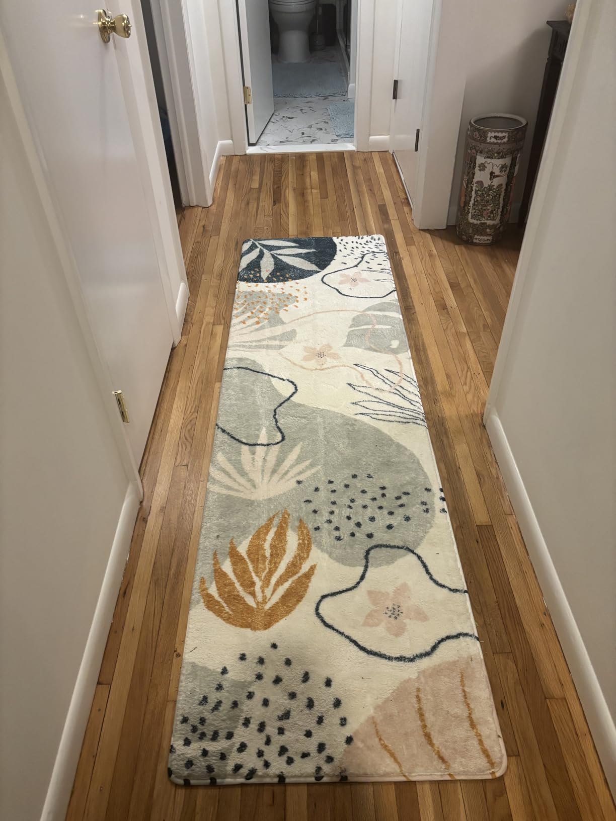 Lahome Pink Boho Nursery Rug 4x6, Washable Non Slip Soft Botanical Area Rug for Girls Bedroom Kids Room Playroom Dorm Apartment Decor customer photo 1
