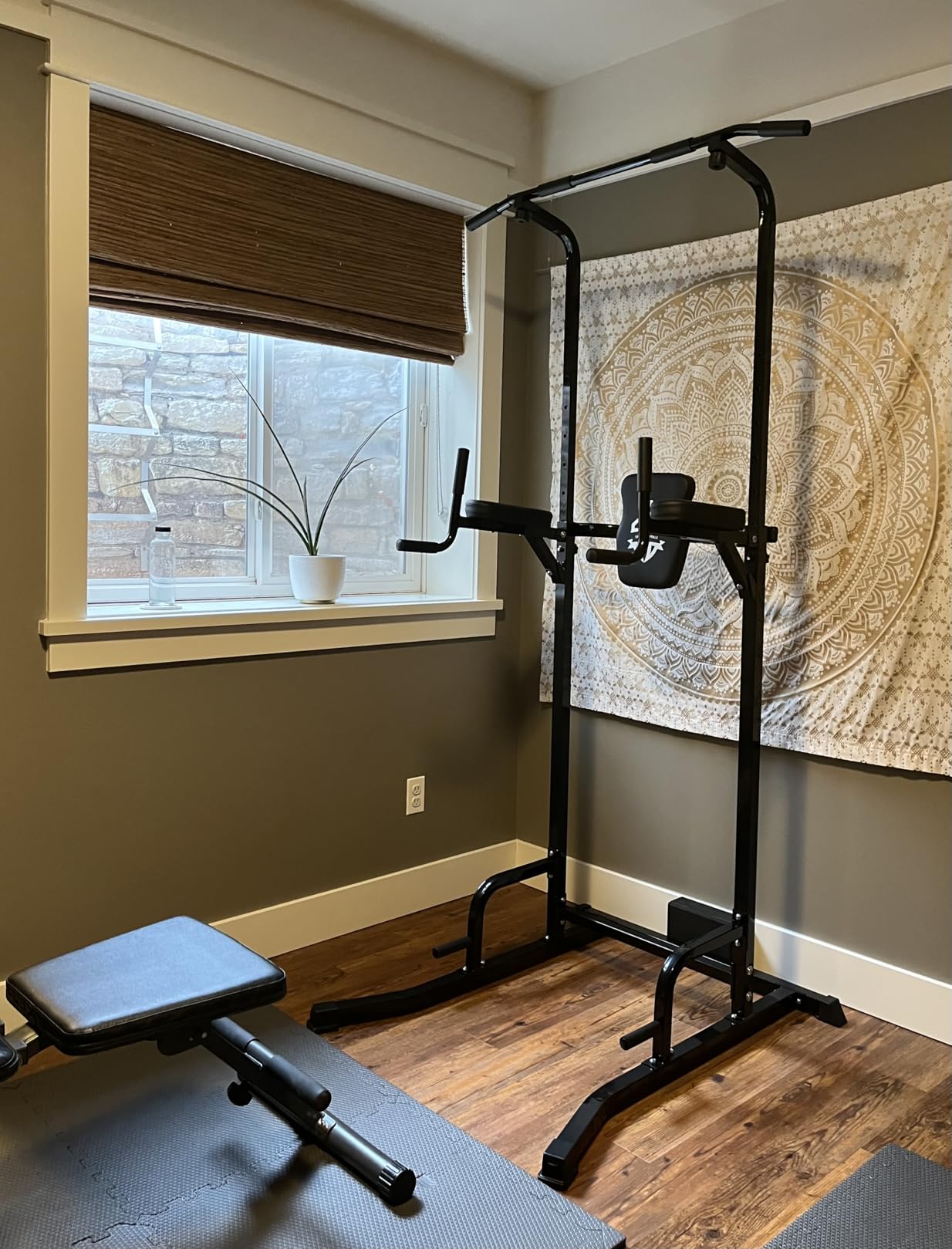 SPORTSROYALS Free Standing Pull Up Bar, Power Tower for Home Gym Training customer photo 2