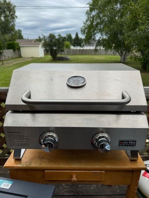 ONLYFIRE GRILLS Tabletop Gas Griddle 2 Burners, Propane Gas Stove, GS318 customer photo 1