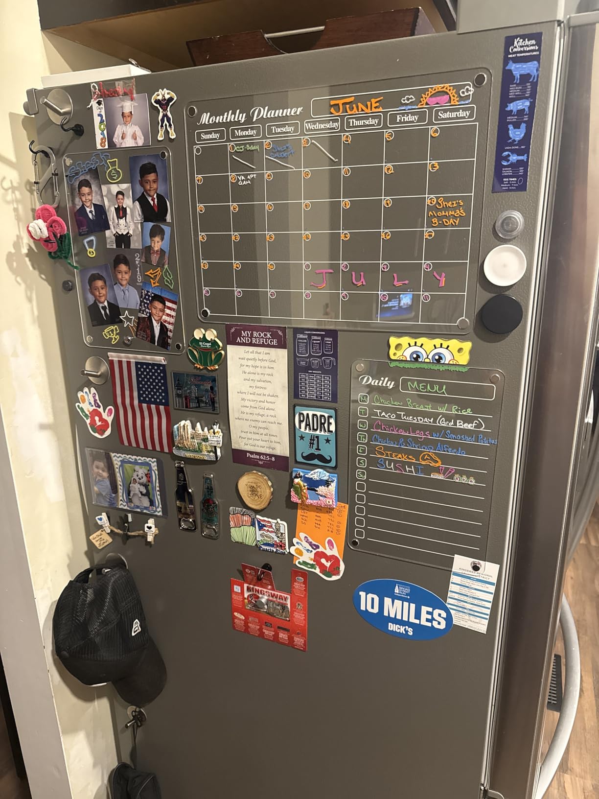 DIYMAG Magnetic Calendar for Refrigerator 4PCS Fridge Magnet Clear Acrylic customer photo 1