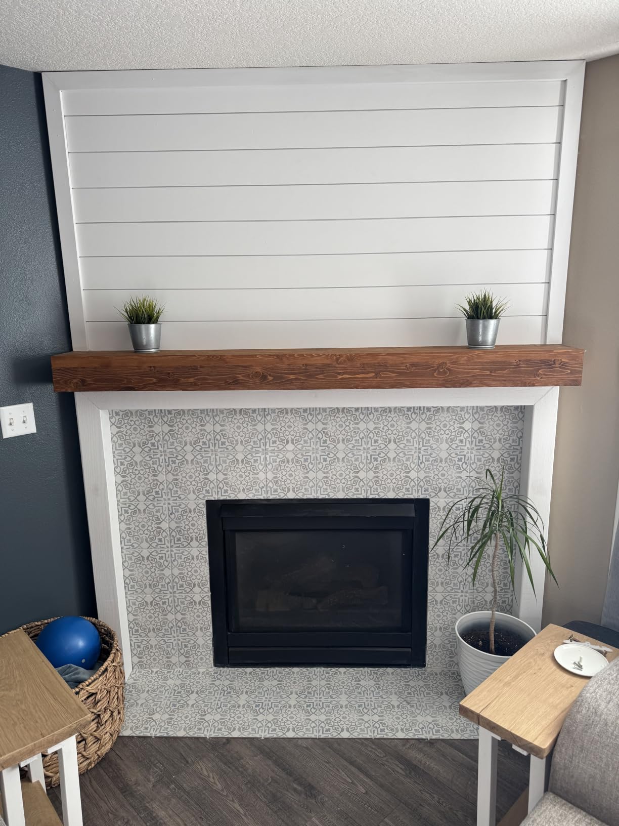 Avana Fireplace Mantel - Wall-Mounted Mantles for Over Fireplace - Farmhouse Fireplace Mantle Shelves - Handcrafted Wood Fireplace Mantels - Floating Fireplace Mantel 72 X 8 X 5 - Rustic Traditional customer photo 2