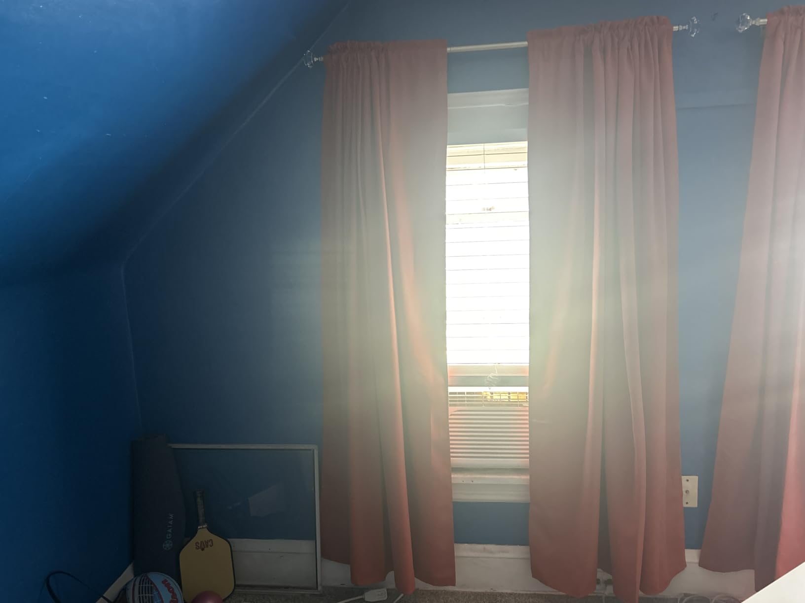 DONREN Baby Pink Room Darkening Nursery Curtains - Pastel Pink Light Reducing Thermal Insulated Energy Saving Blackout Curtains/Drapes for Bedroom,1 Pair,52 x 84 Inch Length customer photo 2