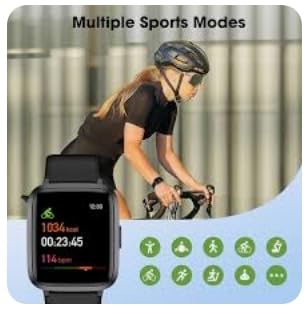 Fitness Tracker Watch with Heart Rate, Activity Tracker, Pedometer Watch | Step Counter, Heart Rate Monitor, Sleep Monitor, Alarm Clock, Stopwatch, Fitness Tracker, IP68 Waterproof Smart Watches customer photo 1
