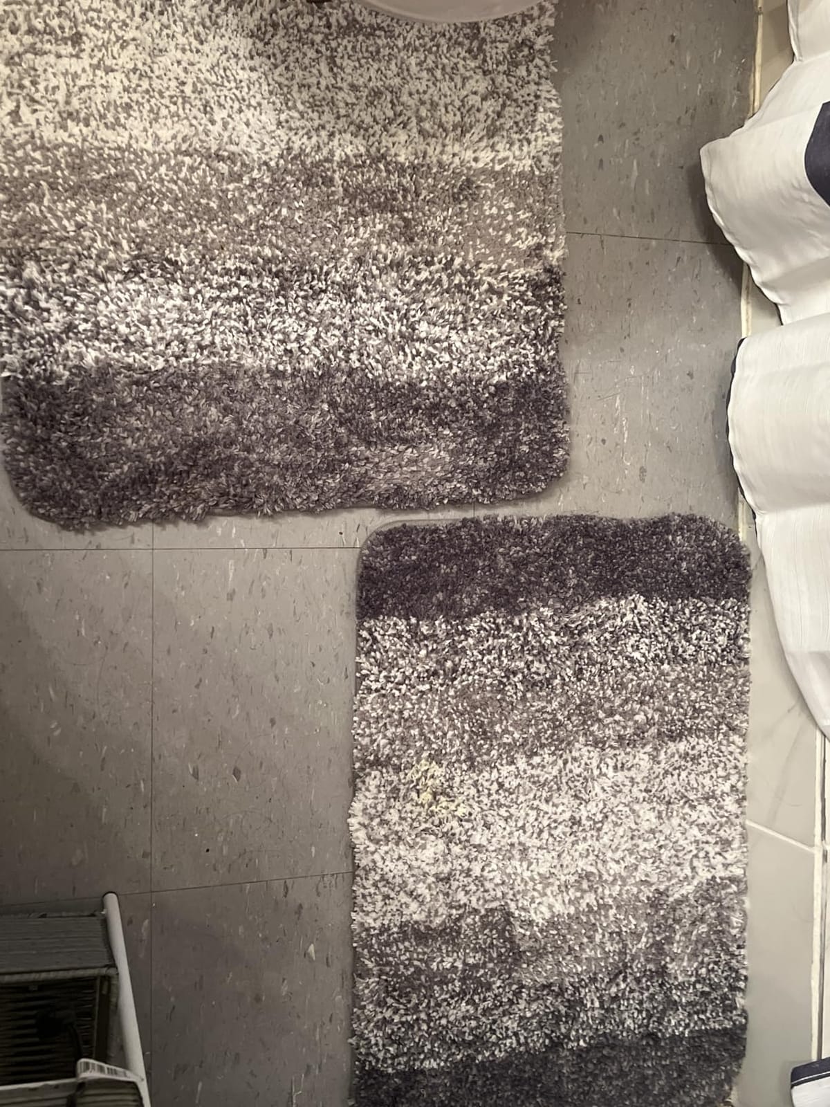 OLANLY Microfiber Bathroom Rugs Sets 3 Piece, Absorbent Bath Mats, Grey customer photo 1