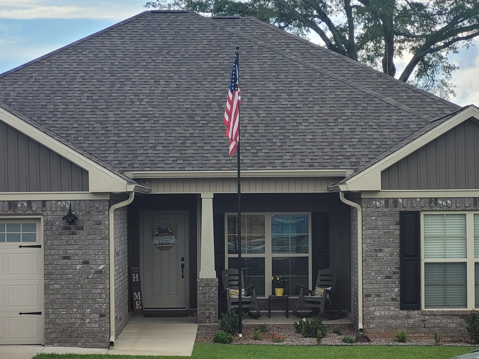 Heavy Duty 25 FT Flag Pole 100MPH Wind Test for Outside House customer photo 1