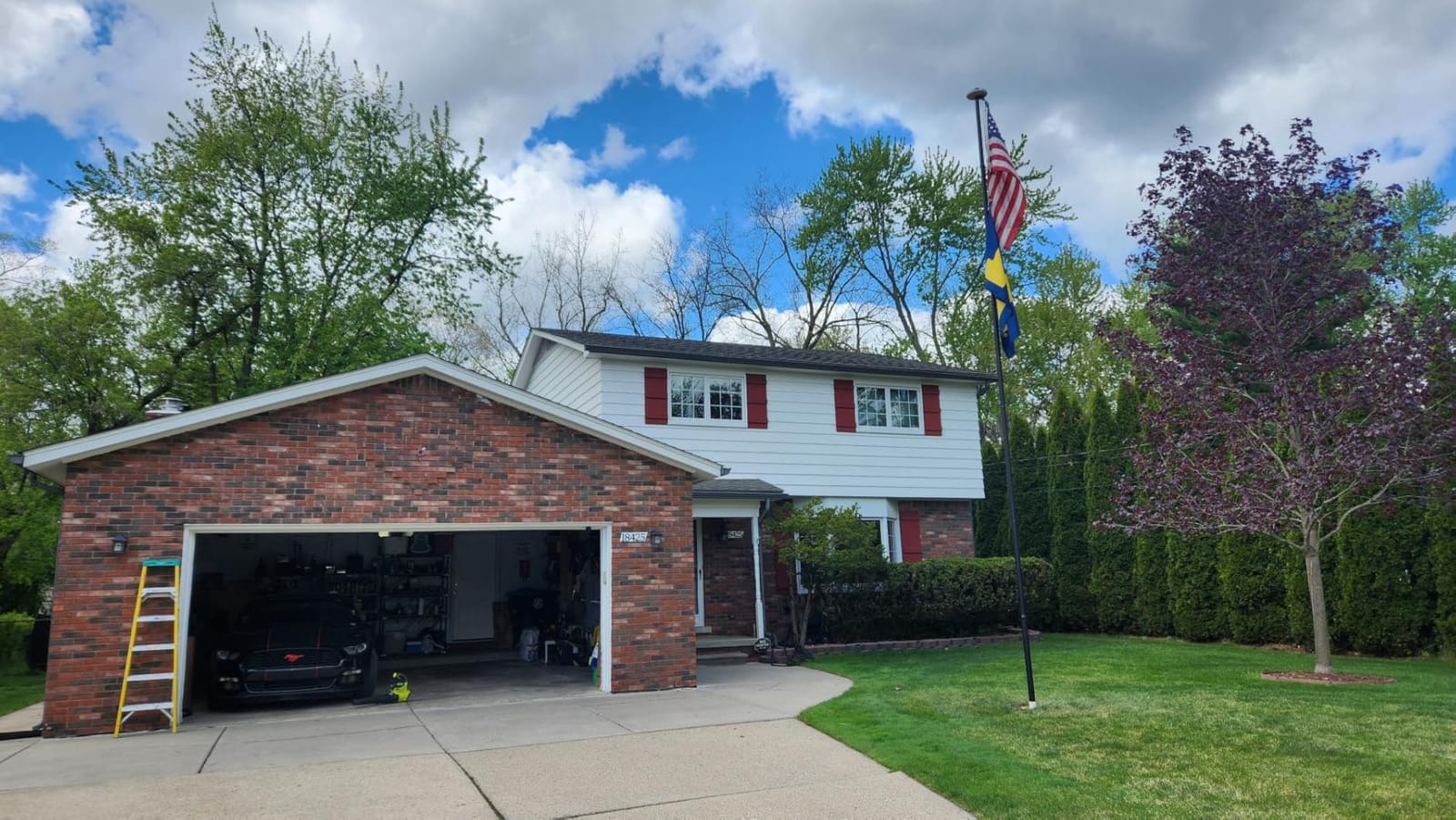 Heavy Duty 25 FT Flag Pole 100MPH Wind Test for Outside House customer photo 2